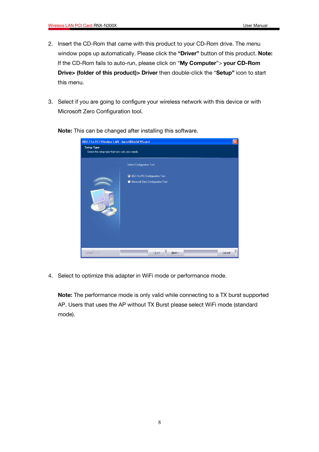 Rosewill user manual Wireless LAN PCI Card RNX-N300X 