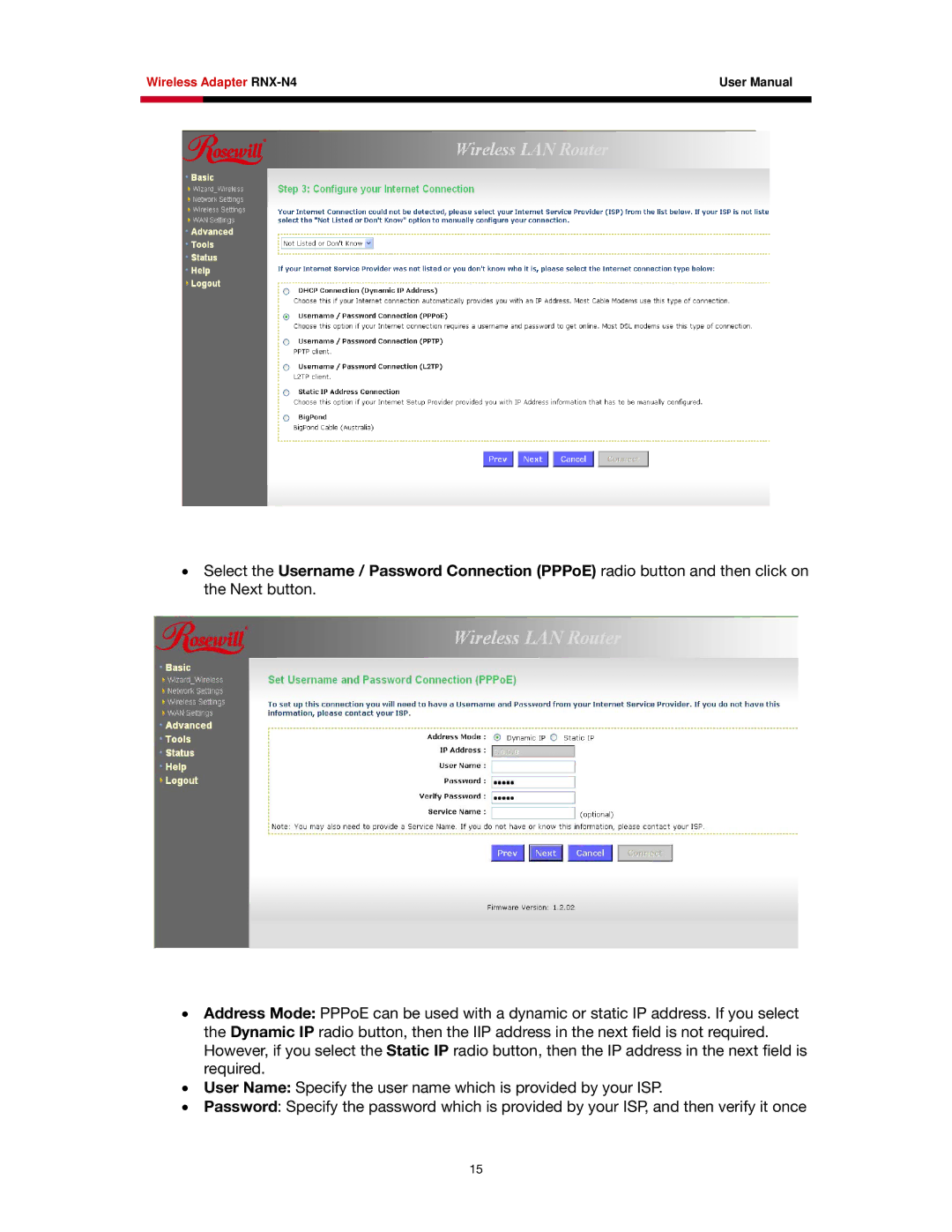 Rosewill user manual Wireless Adapter RNX-N4 