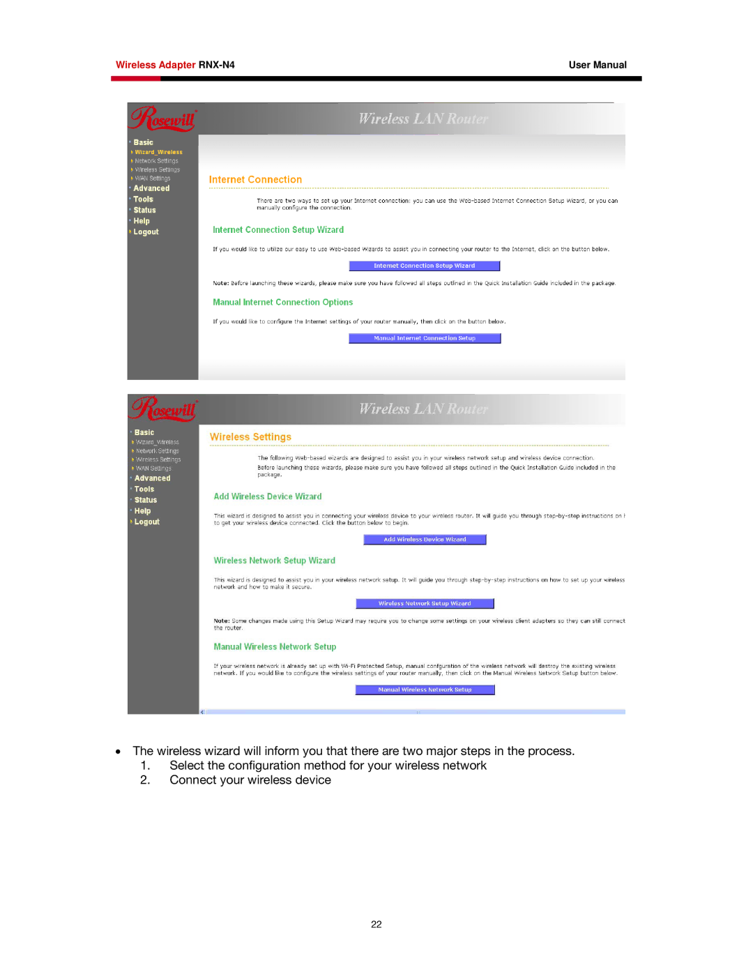 Rosewill user manual Wireless Adapter RNX-N4 