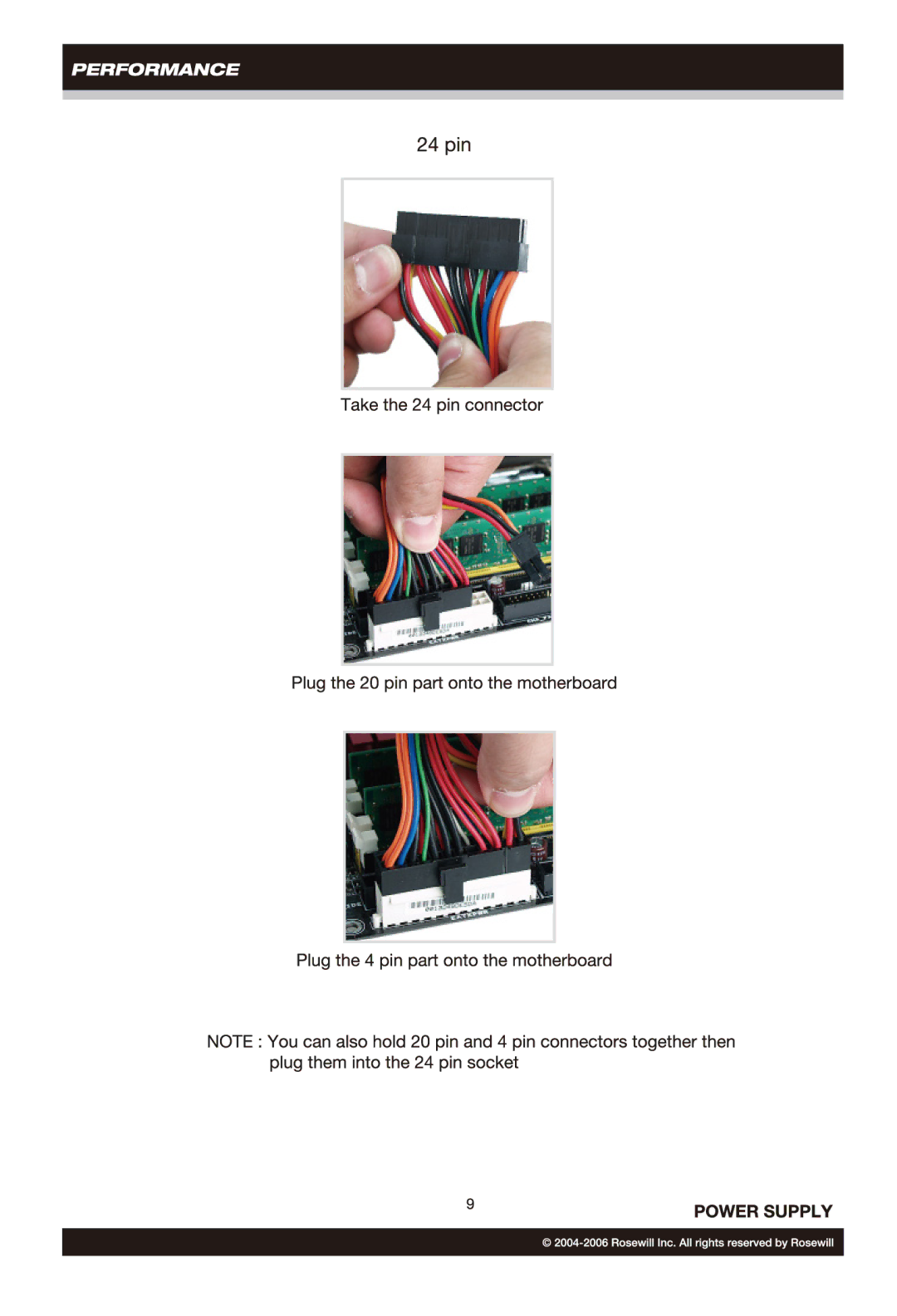 Rosewill RP600V2-S-SL-S, RP550V2-S-SL-S, RP550V2-D-SL-S manual 