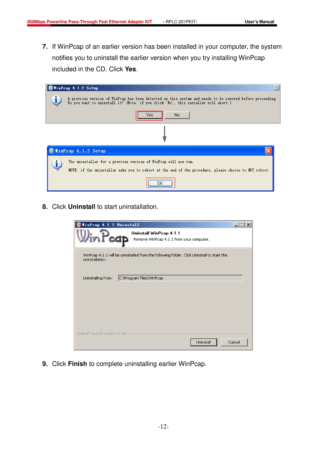 Rosewill user manual RPLC-201PKIT 