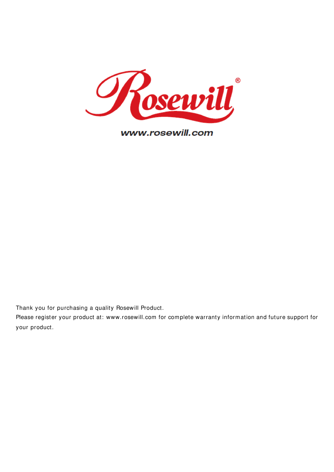 Rosewill RSV-L4000 user manual Thank you for purchasing a quality Rosewill Product 