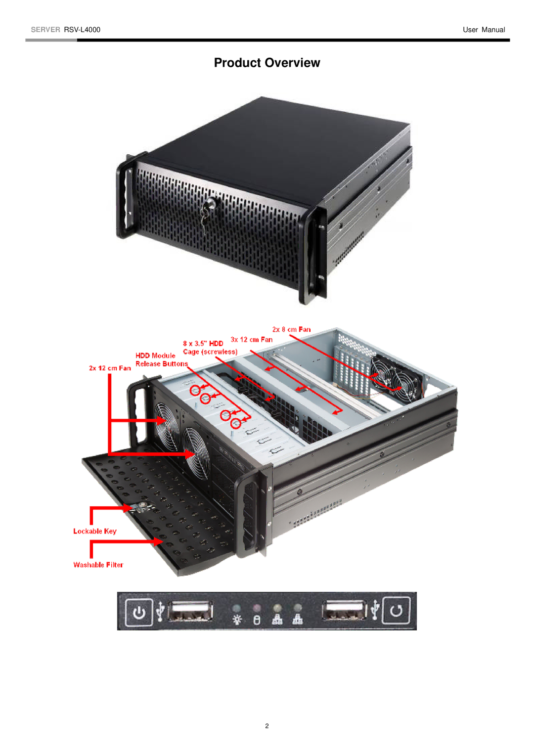 Rosewill RSV-L4000 user manual Product Overview 