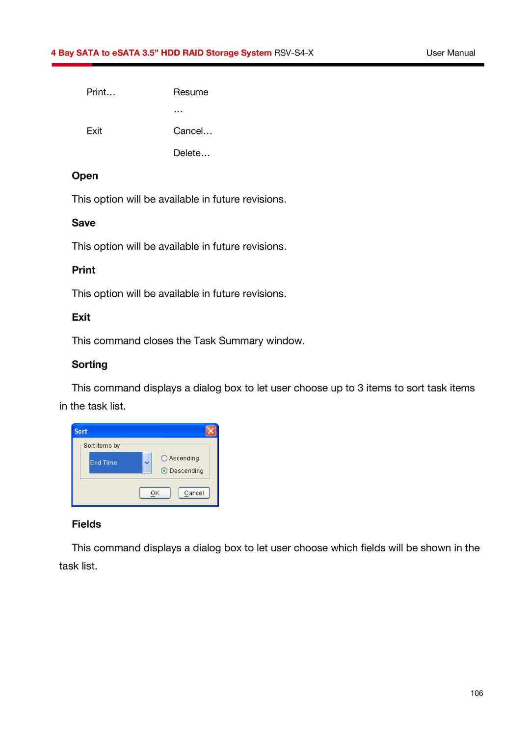 Rosewill RSV-S4-X user manual Open 