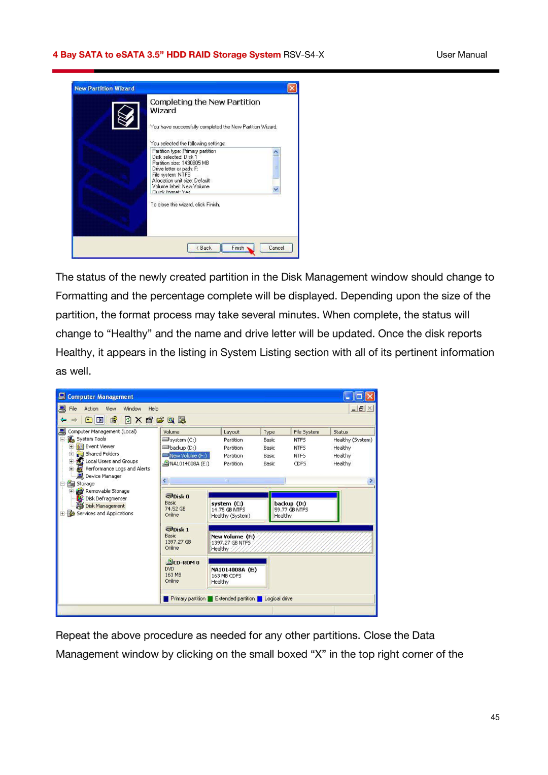 Rosewill user manual Bay Sata to eSATA 3.5 HDD RAID Storage System RSV-S4-X 