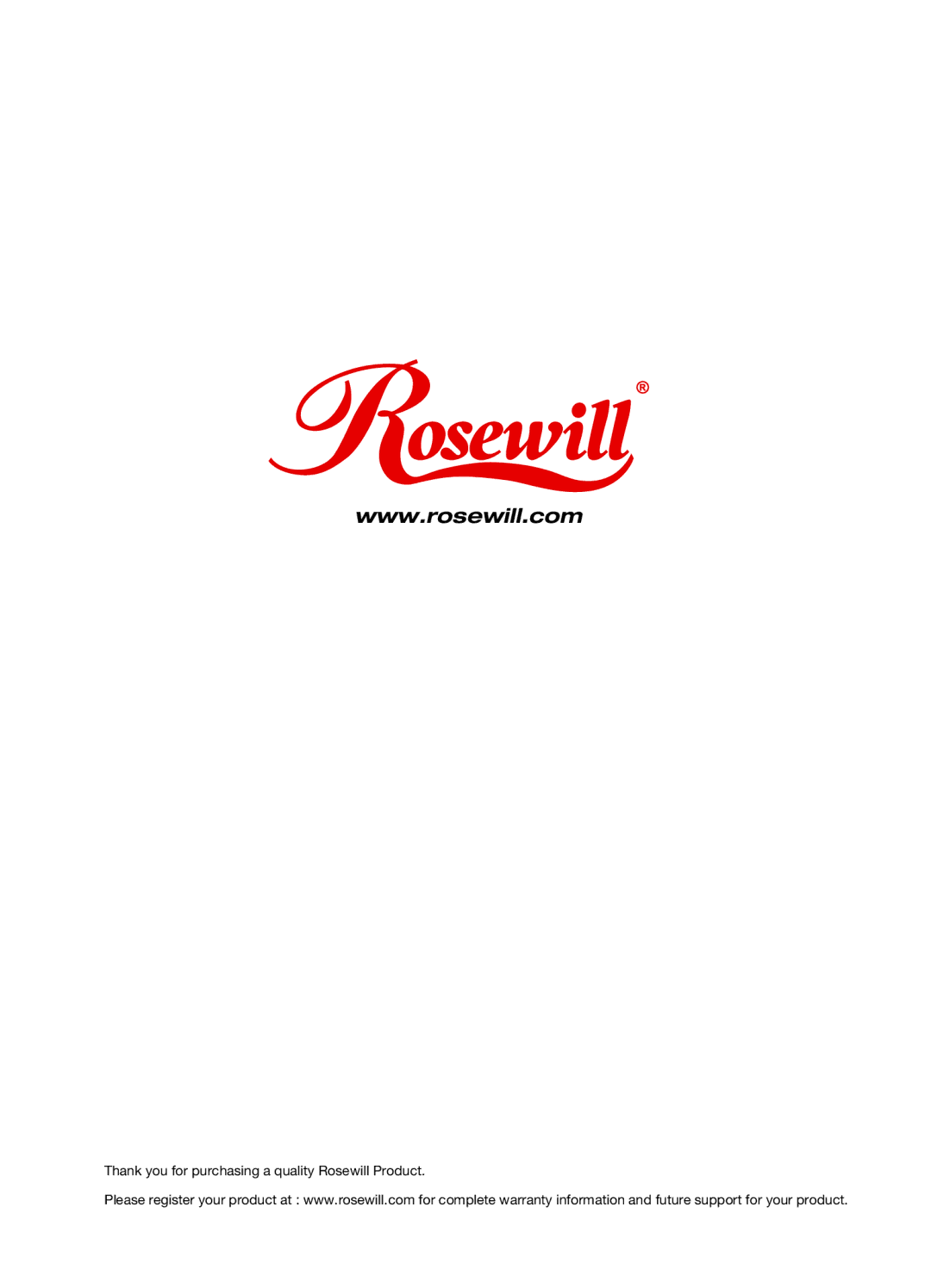 Rosewill RSV-Z4000 user manual Thank you for purchasing a quality Rosewill Product 