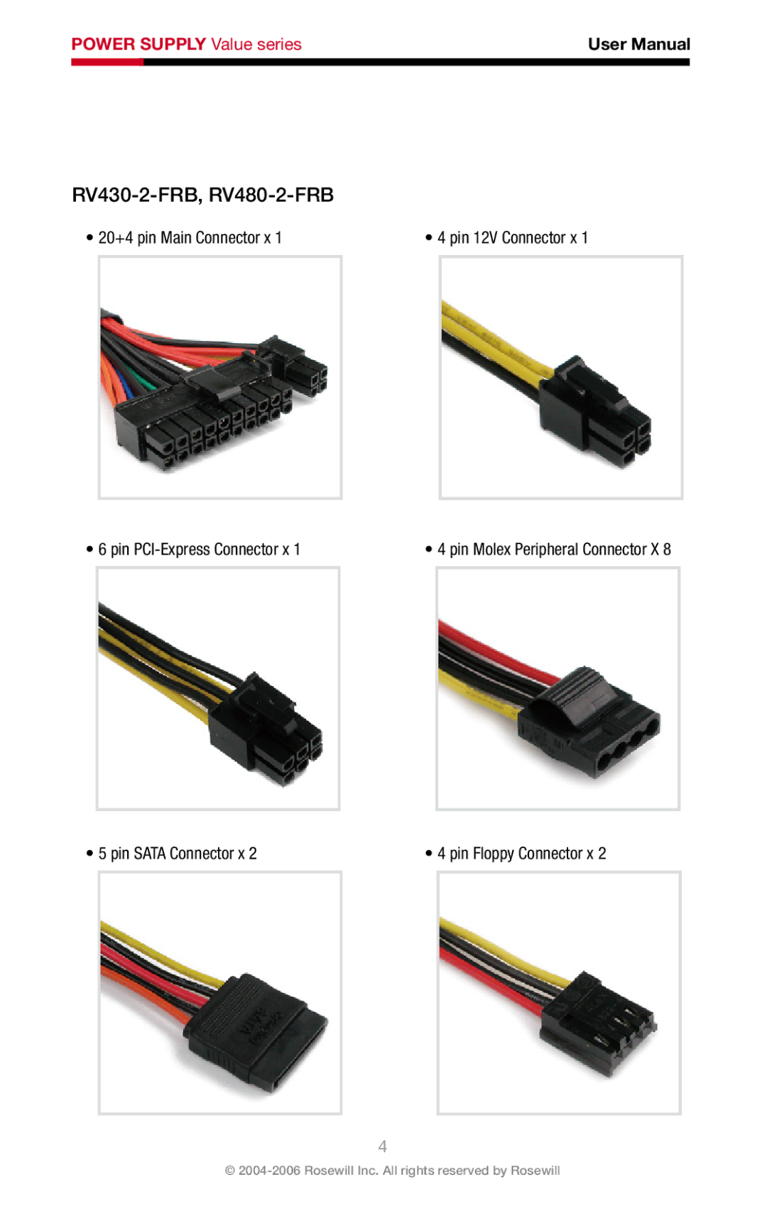 Rosewill RV-480-2-FRB, RV-430-2-FRB, RV-380-2-FRB user manual RV430-2-FRB, RV480-2-FRB 