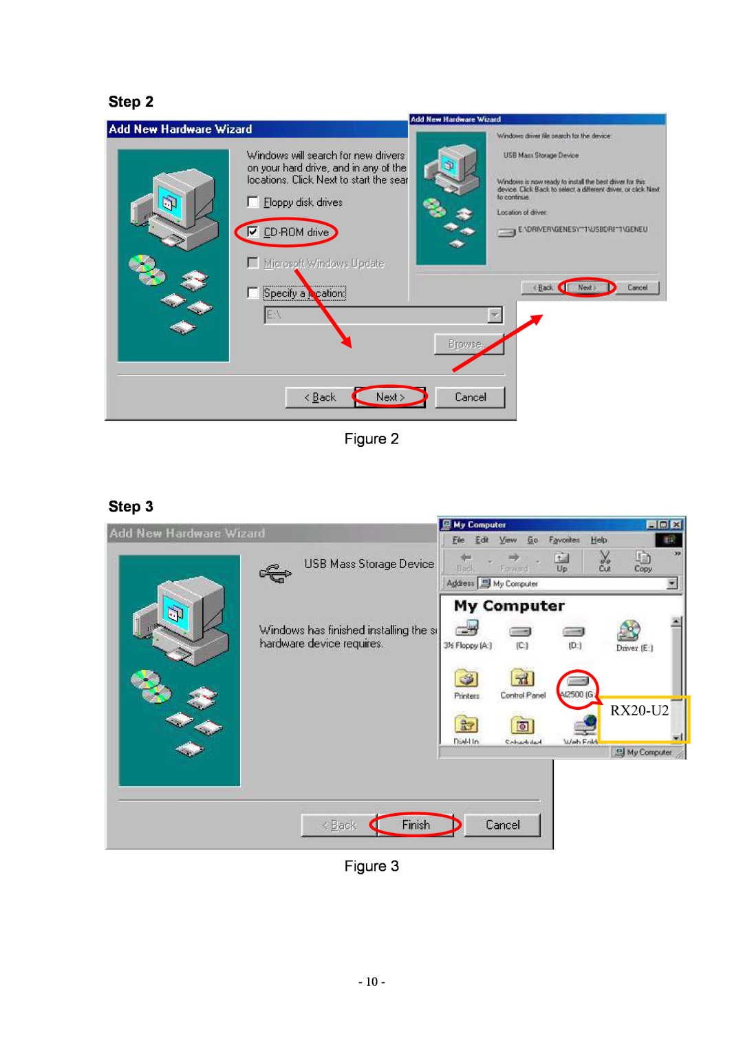 Rosewill RX20-U2 user manual Step 