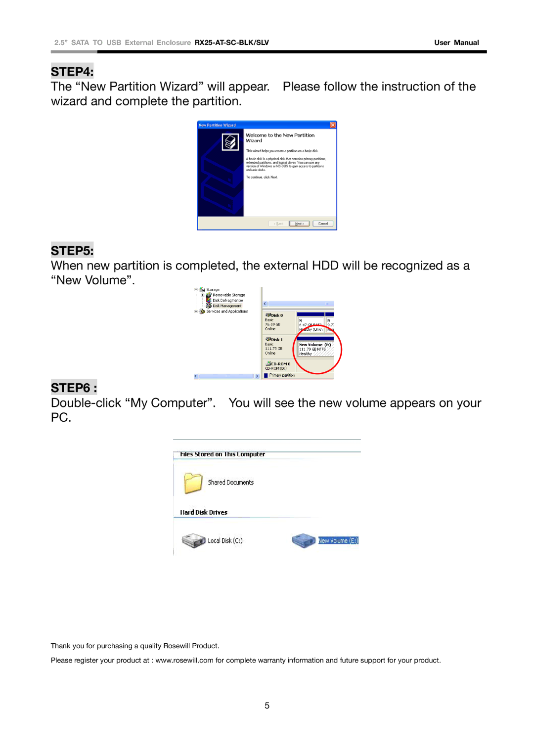 Rosewill RX25-AT-SC-BLK/SLV user manual Thank you for purchasing a quality Rosewill Product 