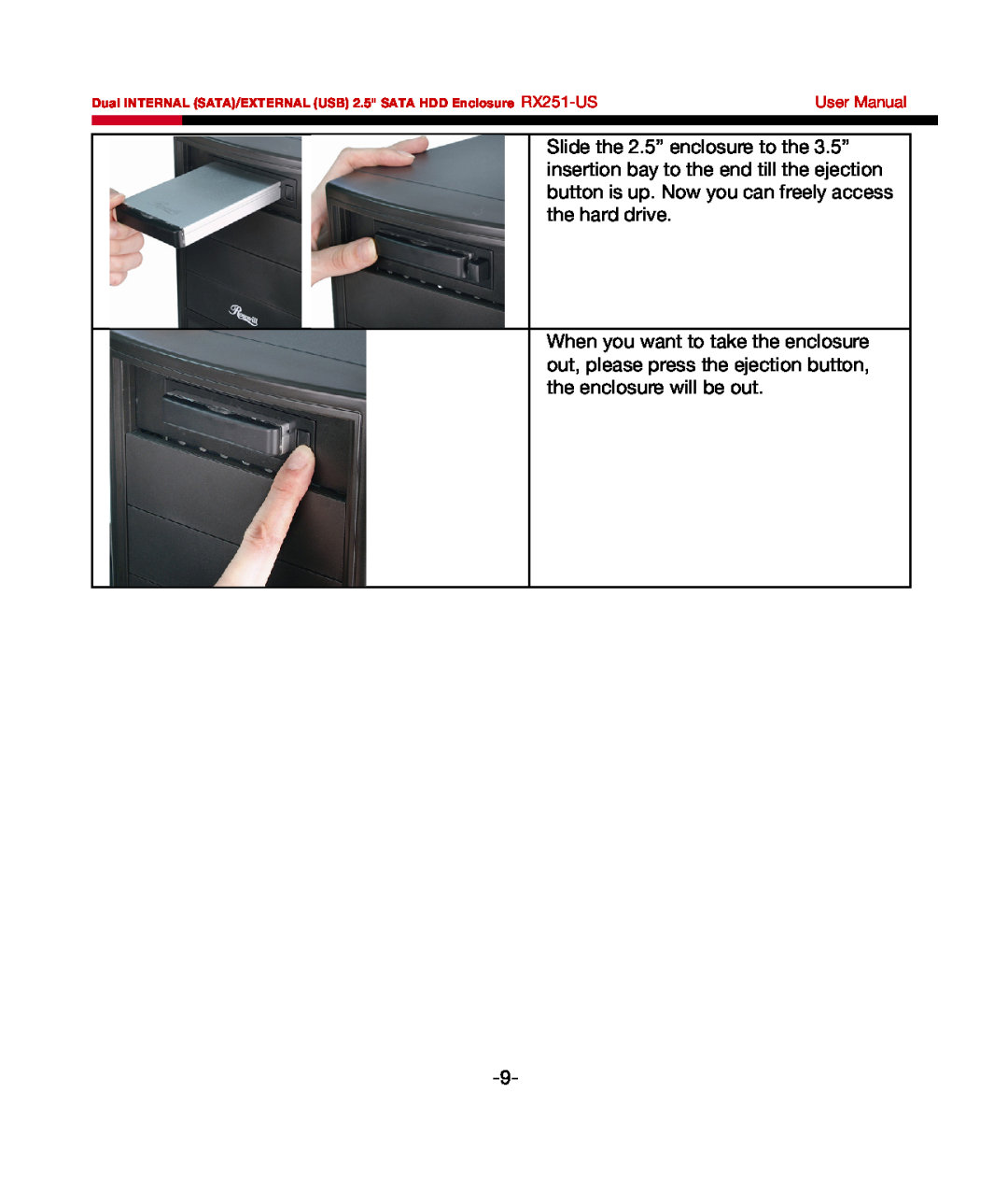 Rosewill RX251-US user manual 