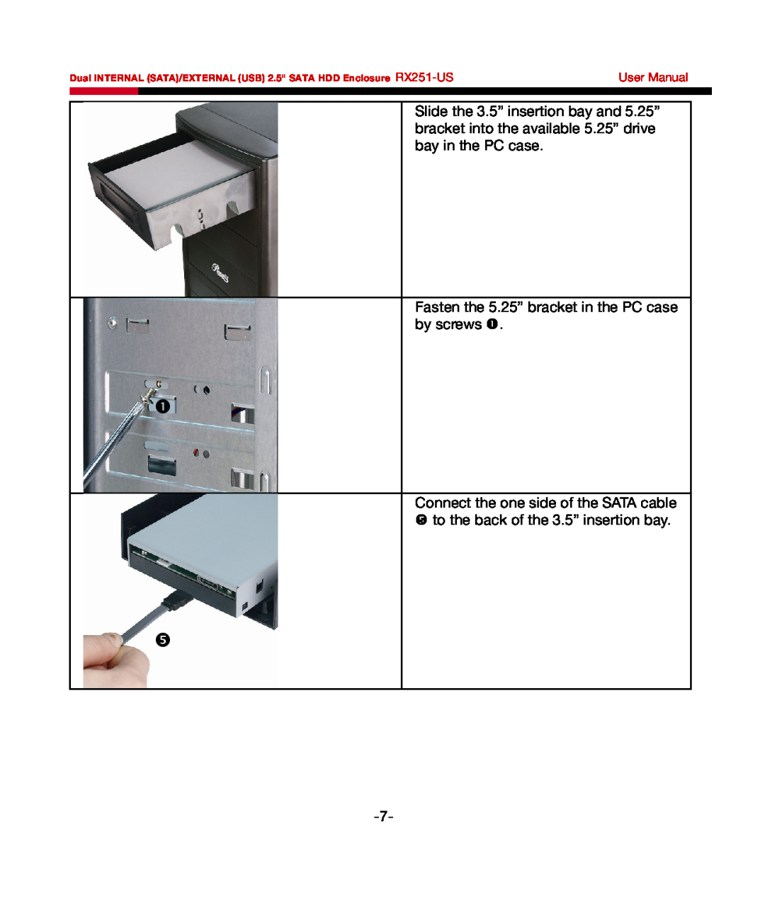 Rosewill RX251-US user manual 