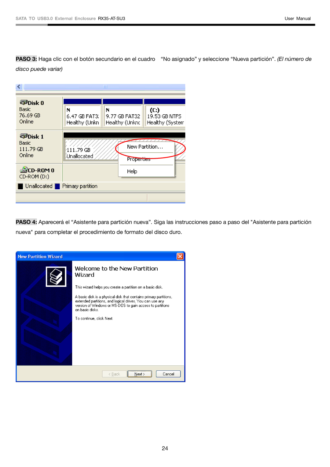 Rosewill user manual Sata to USB3.0 External Enclosure RX35-AT-SU3 