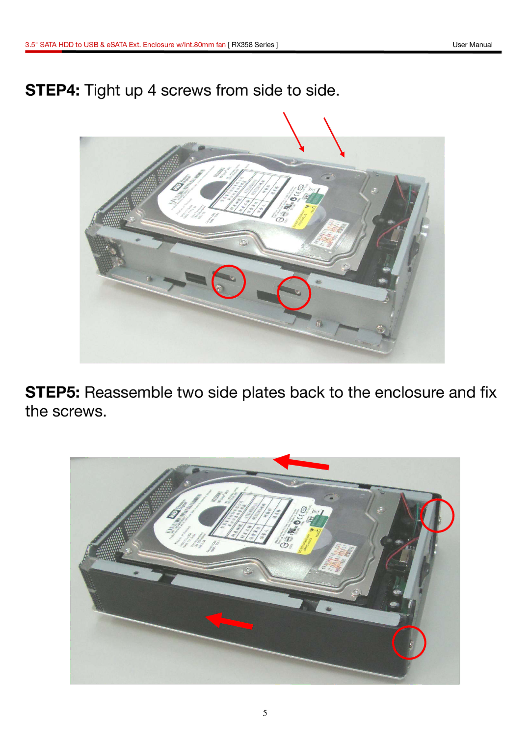 Rosewill RX358 user manual 