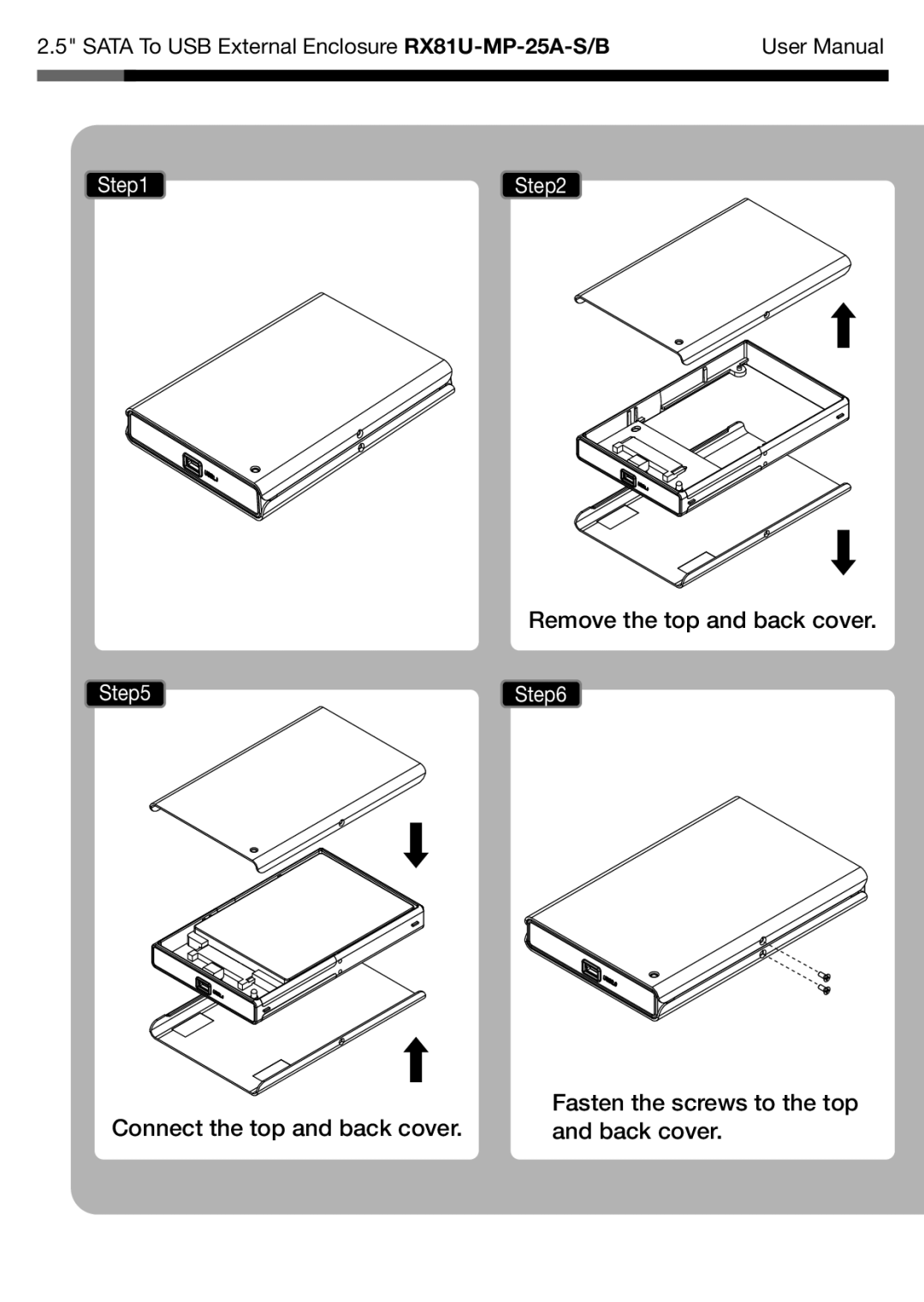 Rosewill RX81U-MP-25A-S/B user manual 