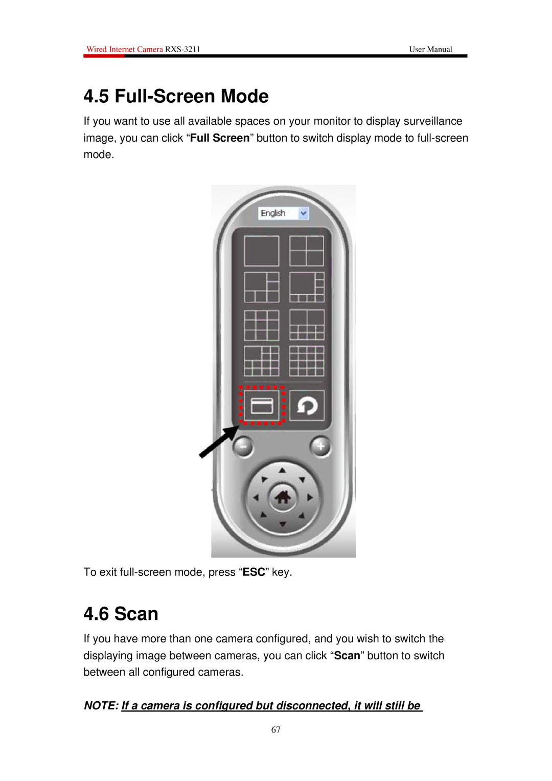 Rosewill RXS-3211 user manual Full-Screen Mode, Scan 