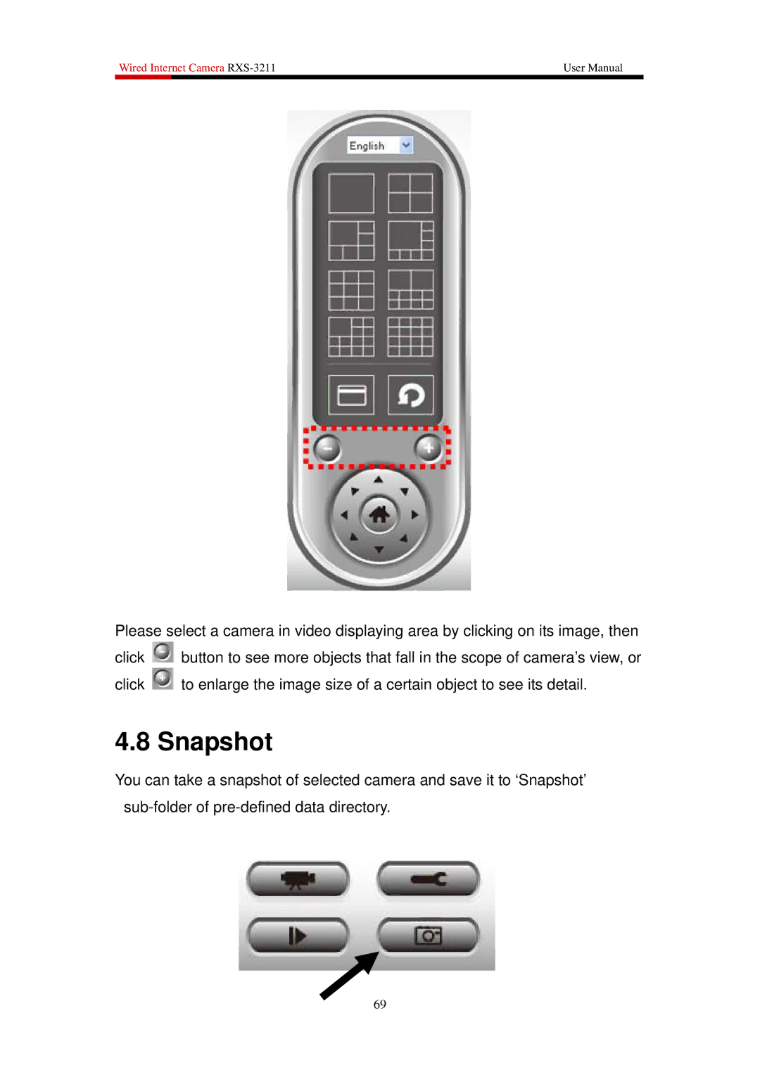 Rosewill RXS-3211 user manual Snapshot 