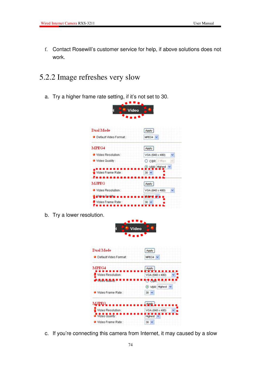 Rosewill RXS-3211 user manual Image refreshes very slow 