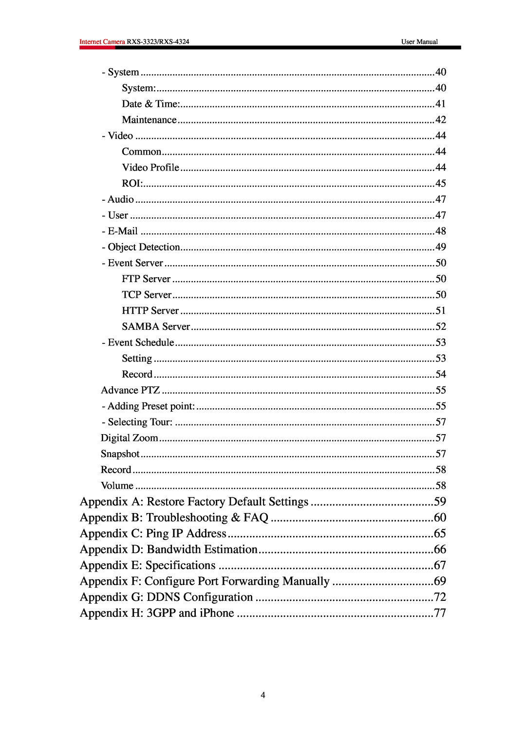 Rosewill RXS-3323, RXS-4324 user manual Appendix A Restore Factory Default Settings 