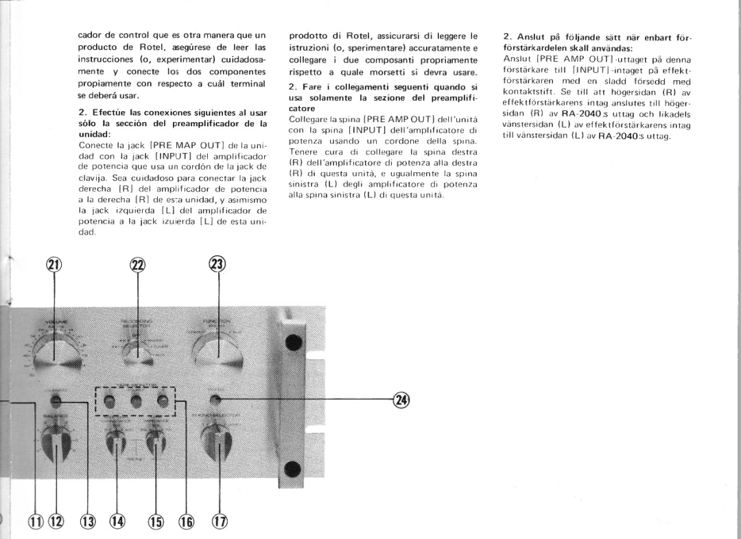 Rotel RA-2040 manual 