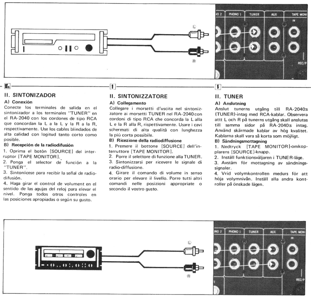 Rotel RA-2040 manual 