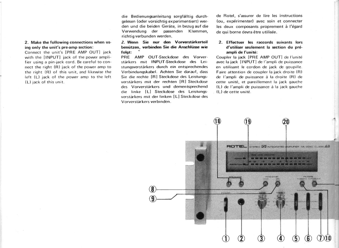 Rotel RA-2040 manual 