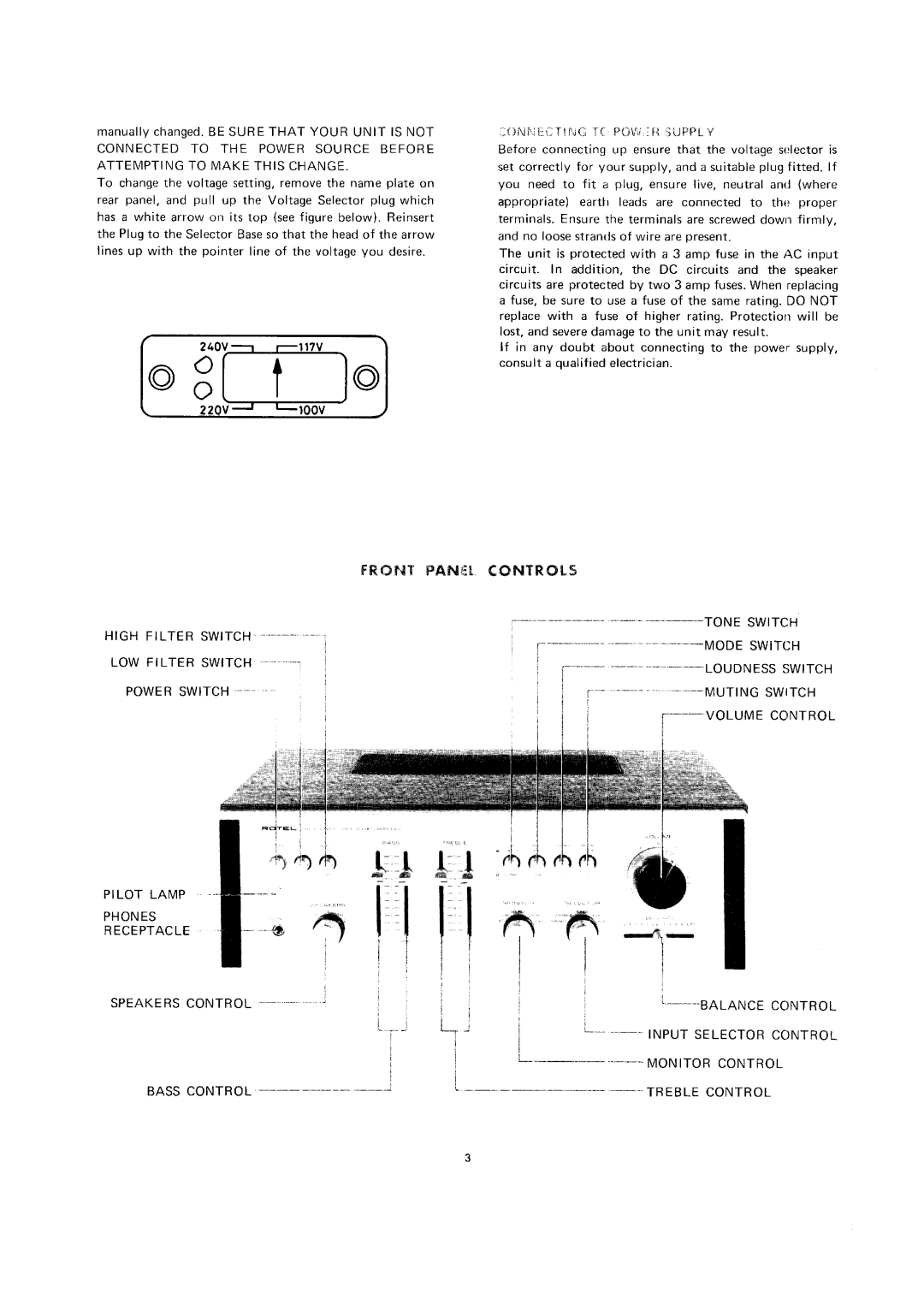 Rotel RA-611 manual 