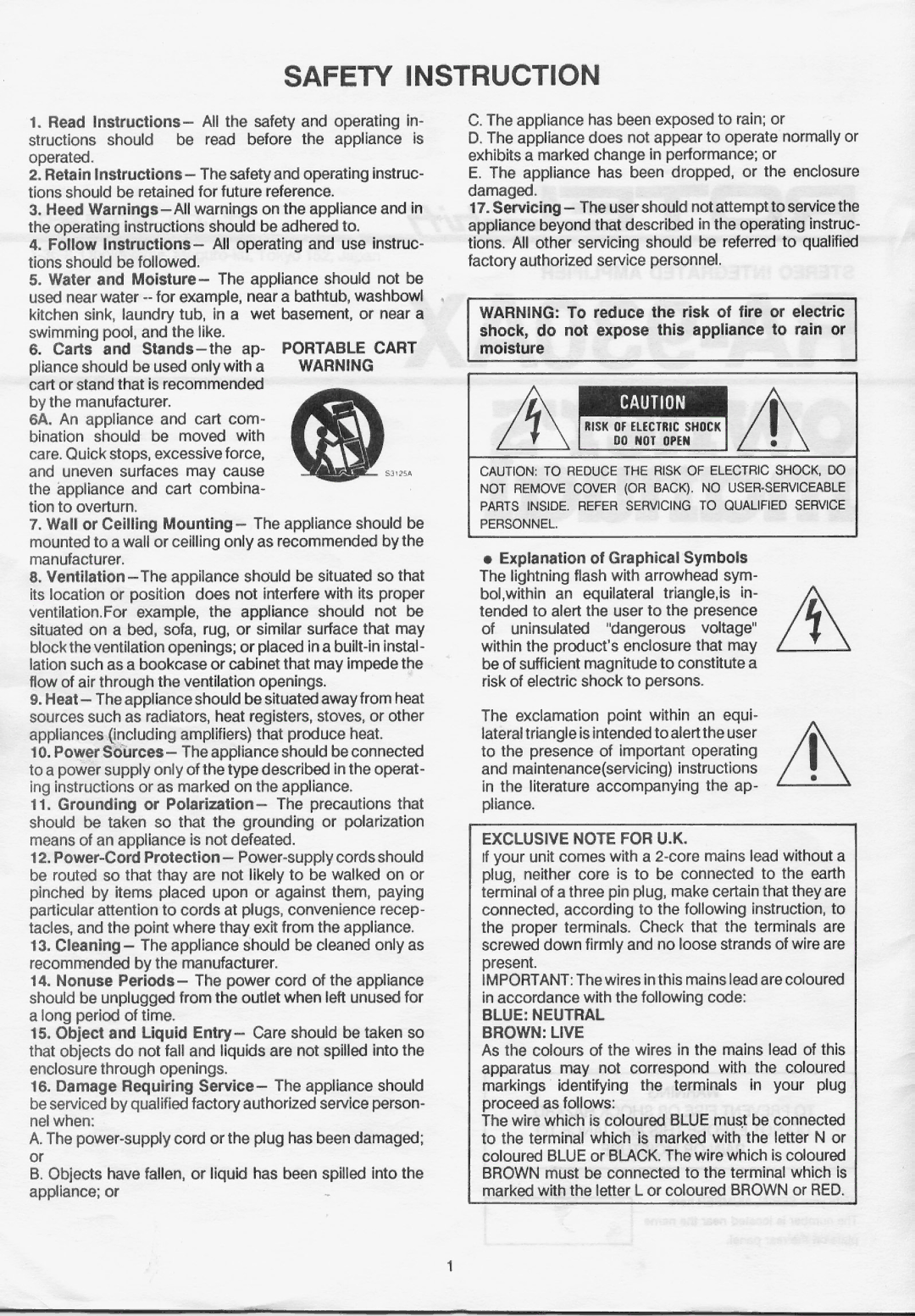 Rotel RA-930AX manual 