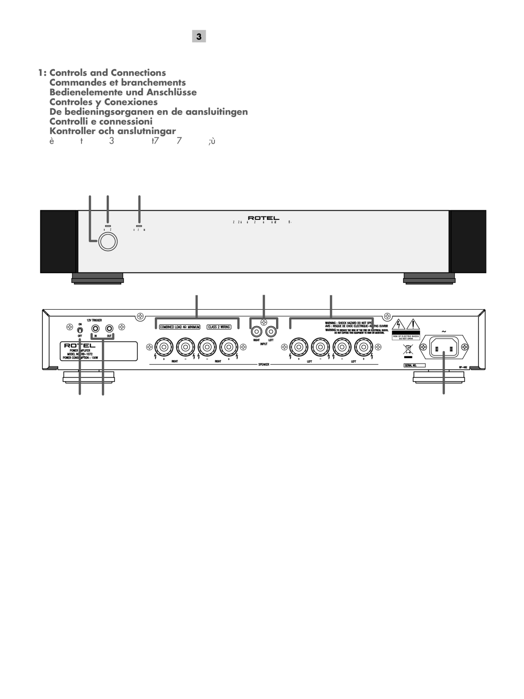 Rotel RB-1072 owner manual English 