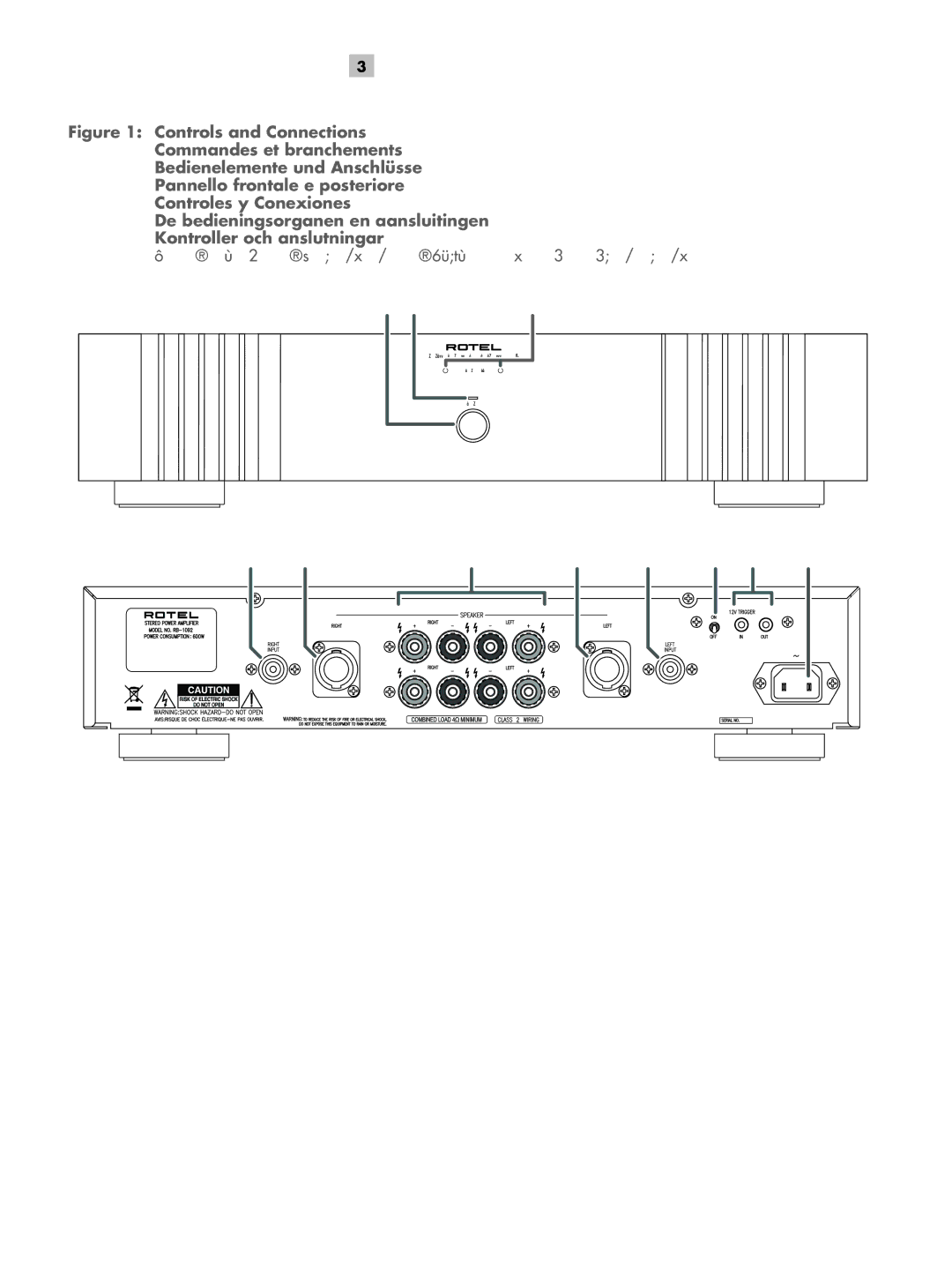 Rotel RB-1092 owner manual English 