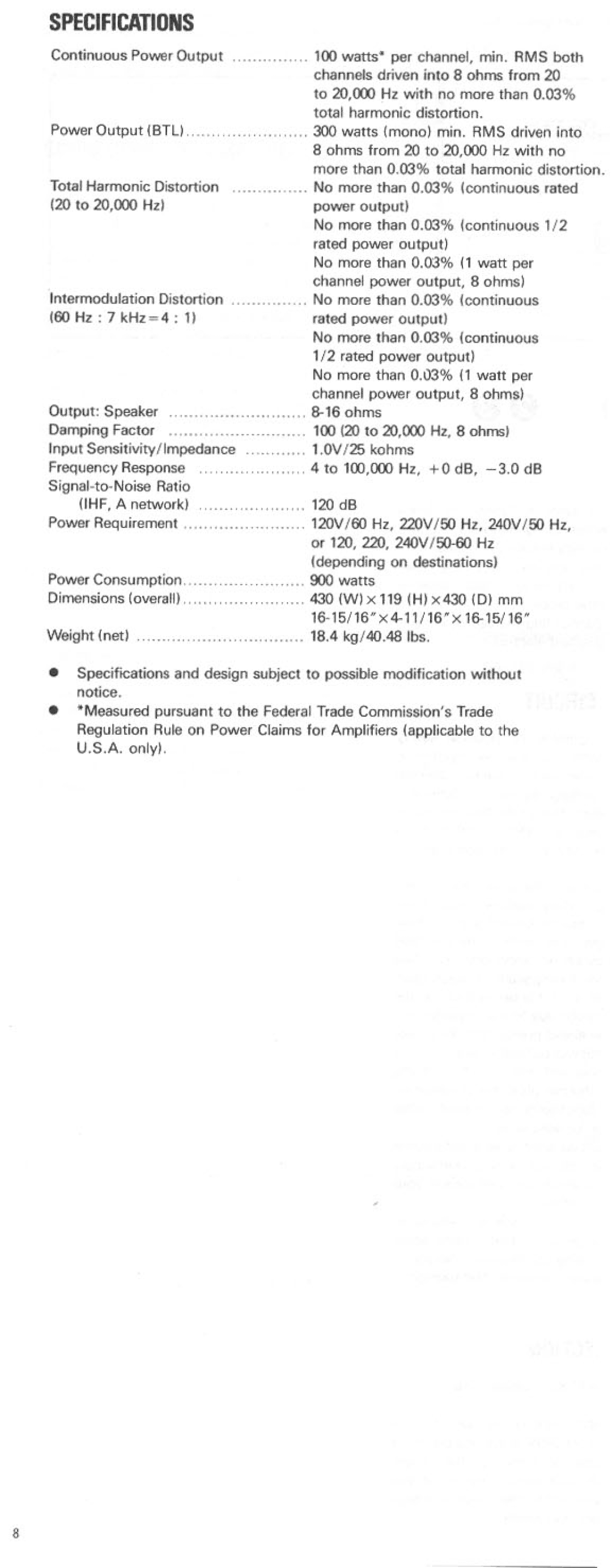 Rotel RB-880 manual 