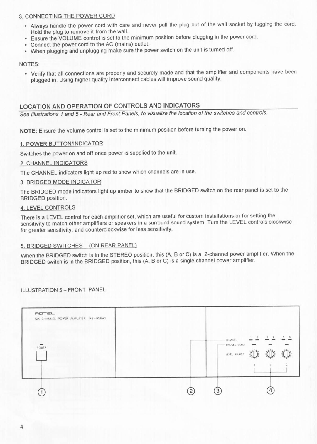 Rotel RB-956AX manual 