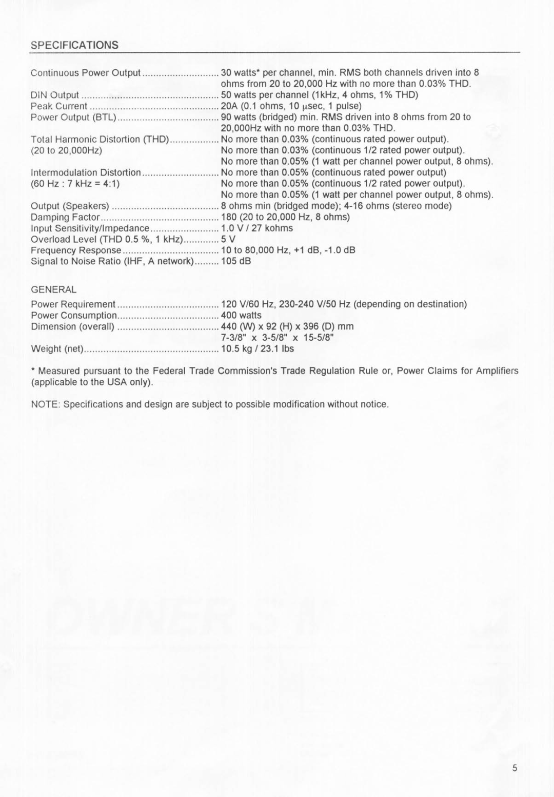 Rotel RB-956AX manual 