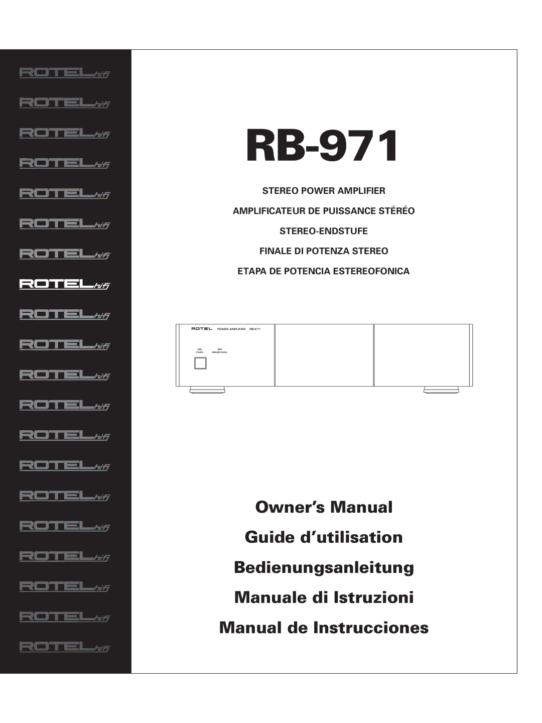 Rotel RB-971 owner manual 