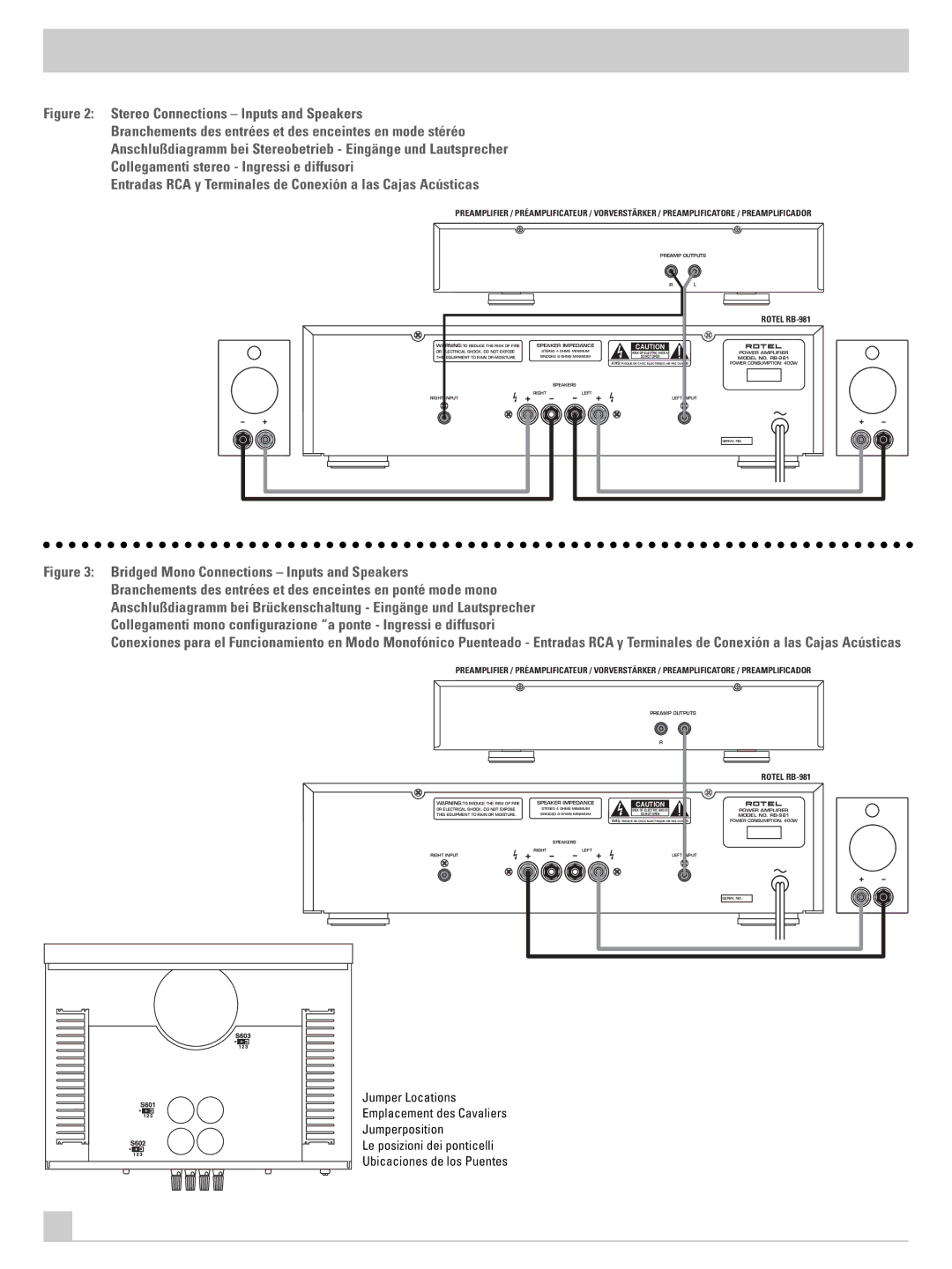 Rotel owner manual Rotel RB-981 