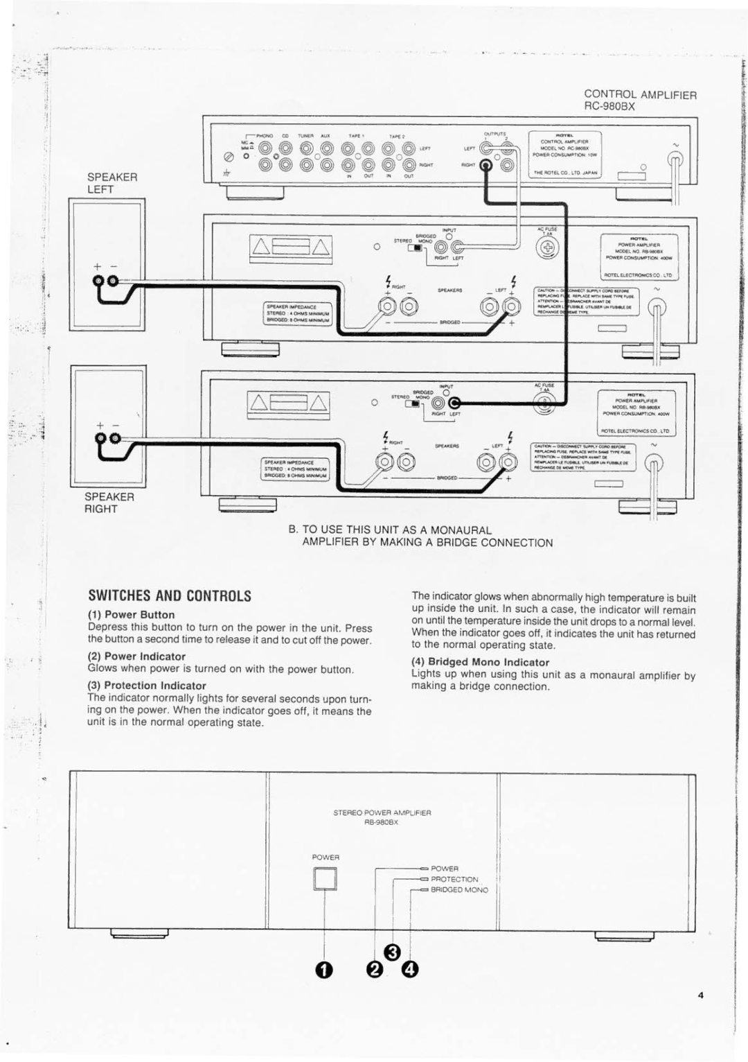 Rotel RB980BX manual 