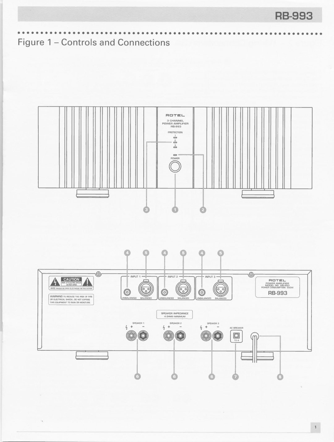 Rotel RB993 manual 