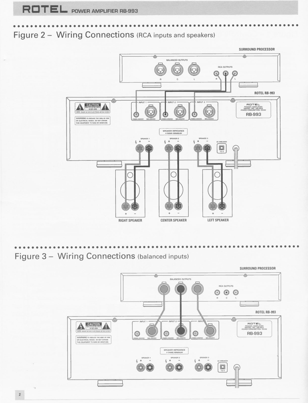 Rotel RB993 manual 