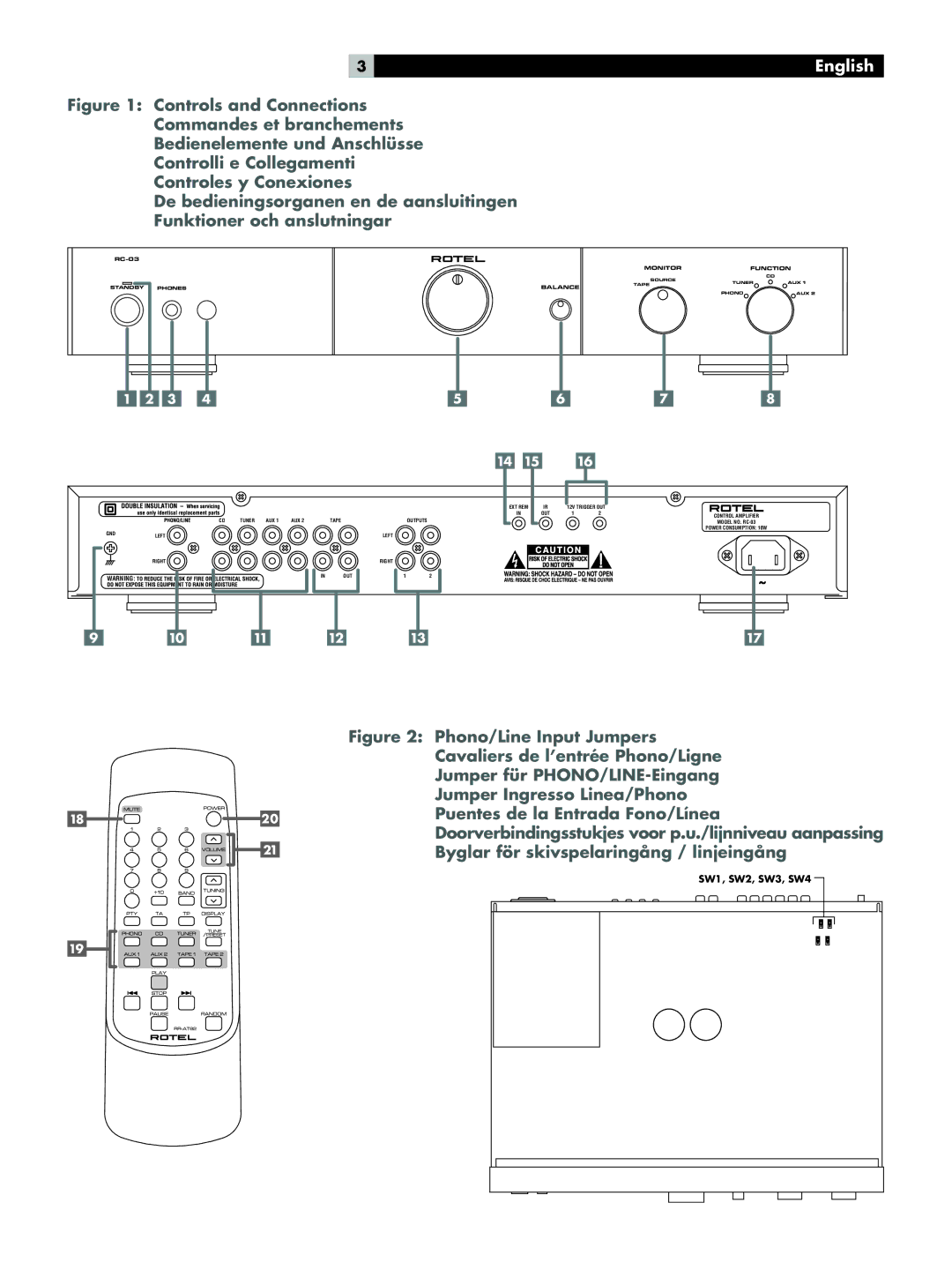 Rotel RC-03 owner manual English 