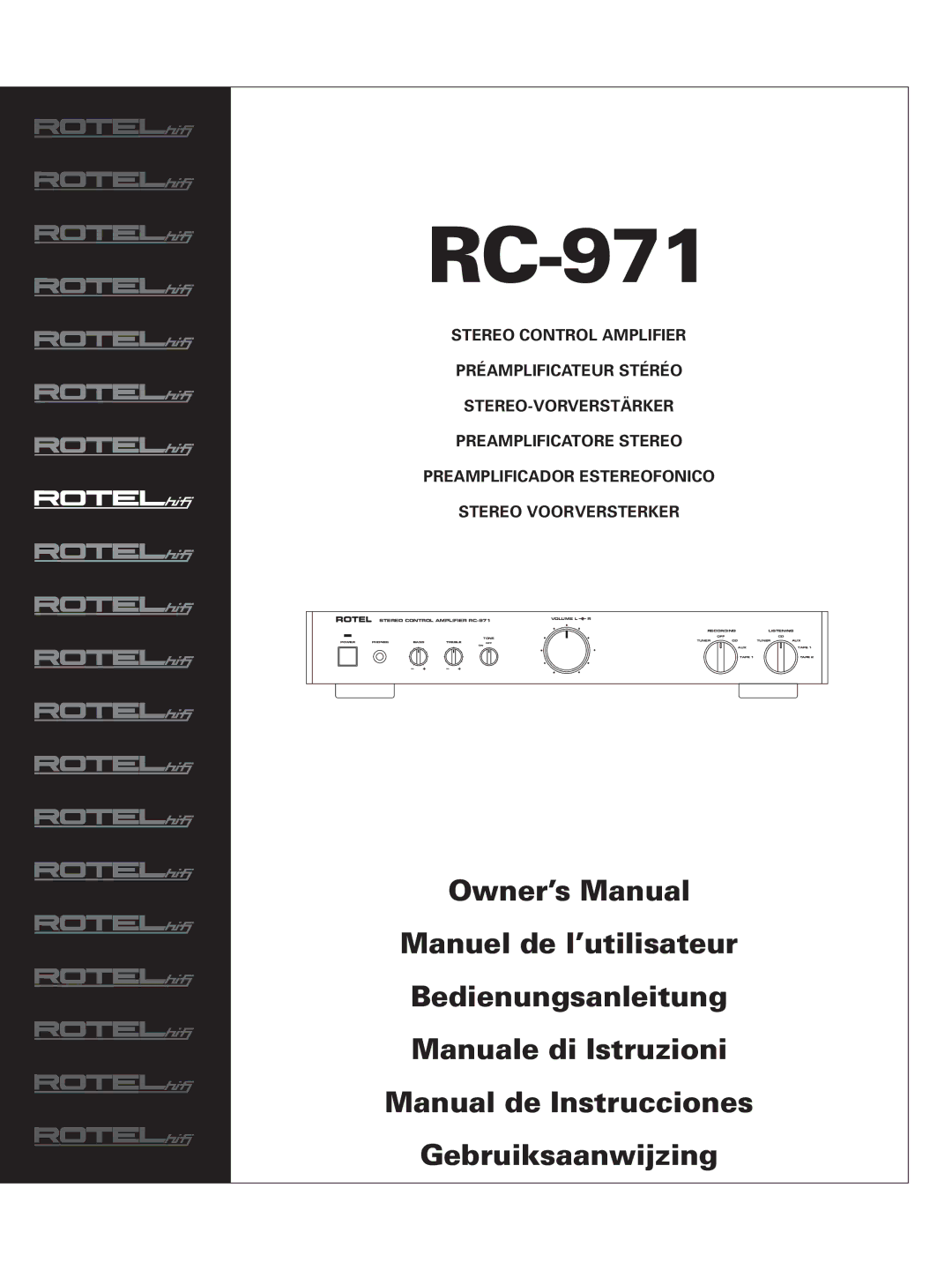 Rotel RC-971 owner manual 