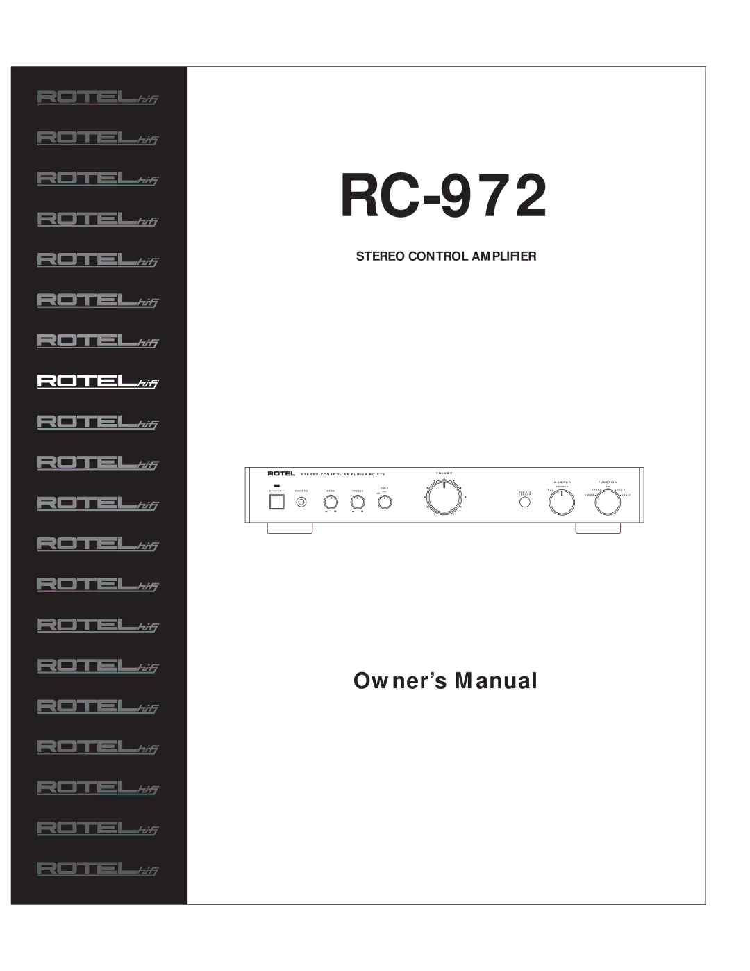 Rotel RC-972 owner manual 