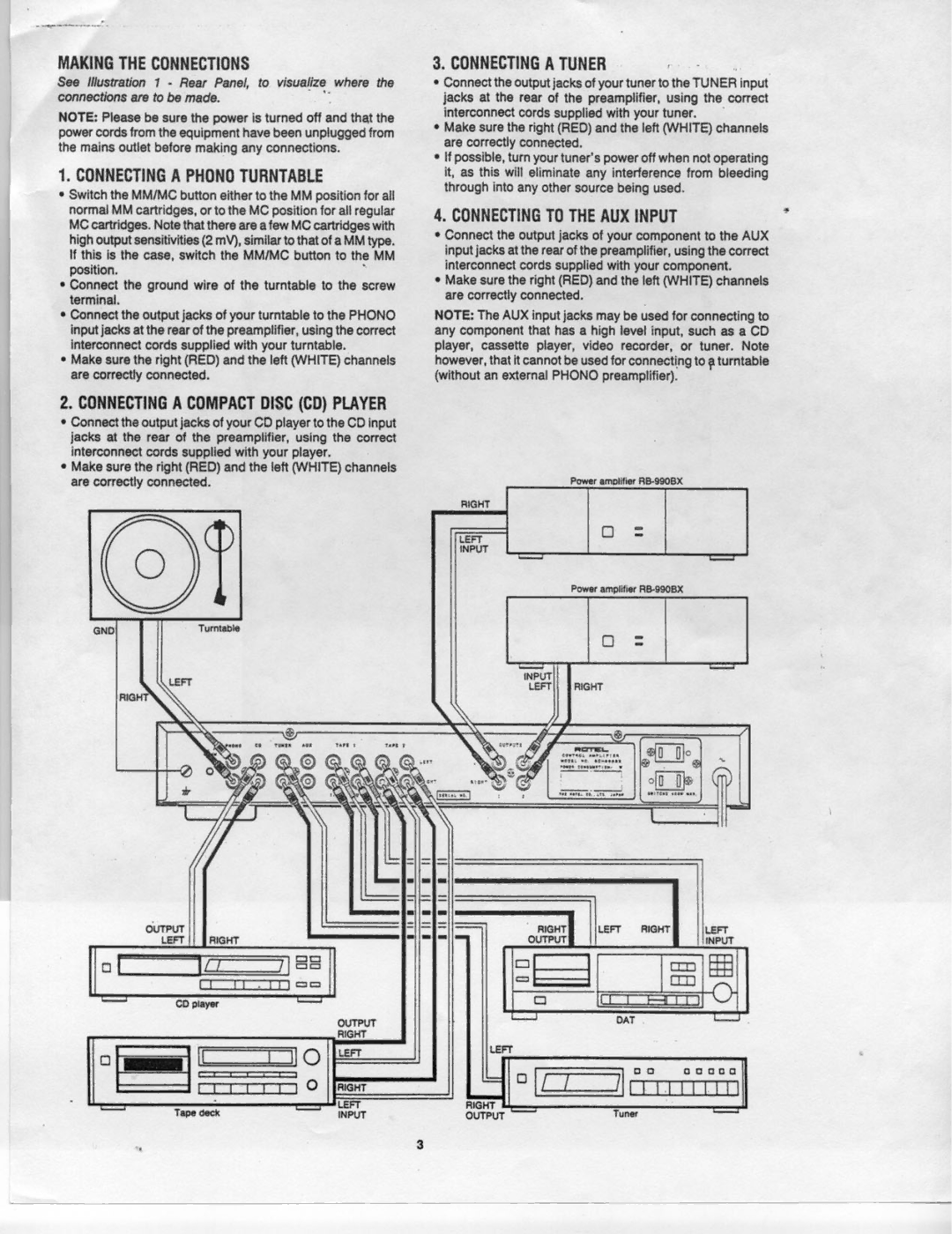 Rotel RC-990BX manual 