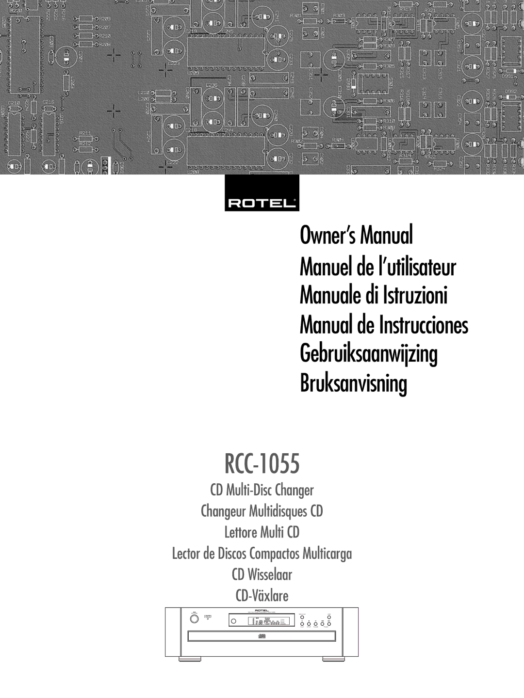 Rotel RCC-1055 owner manual 