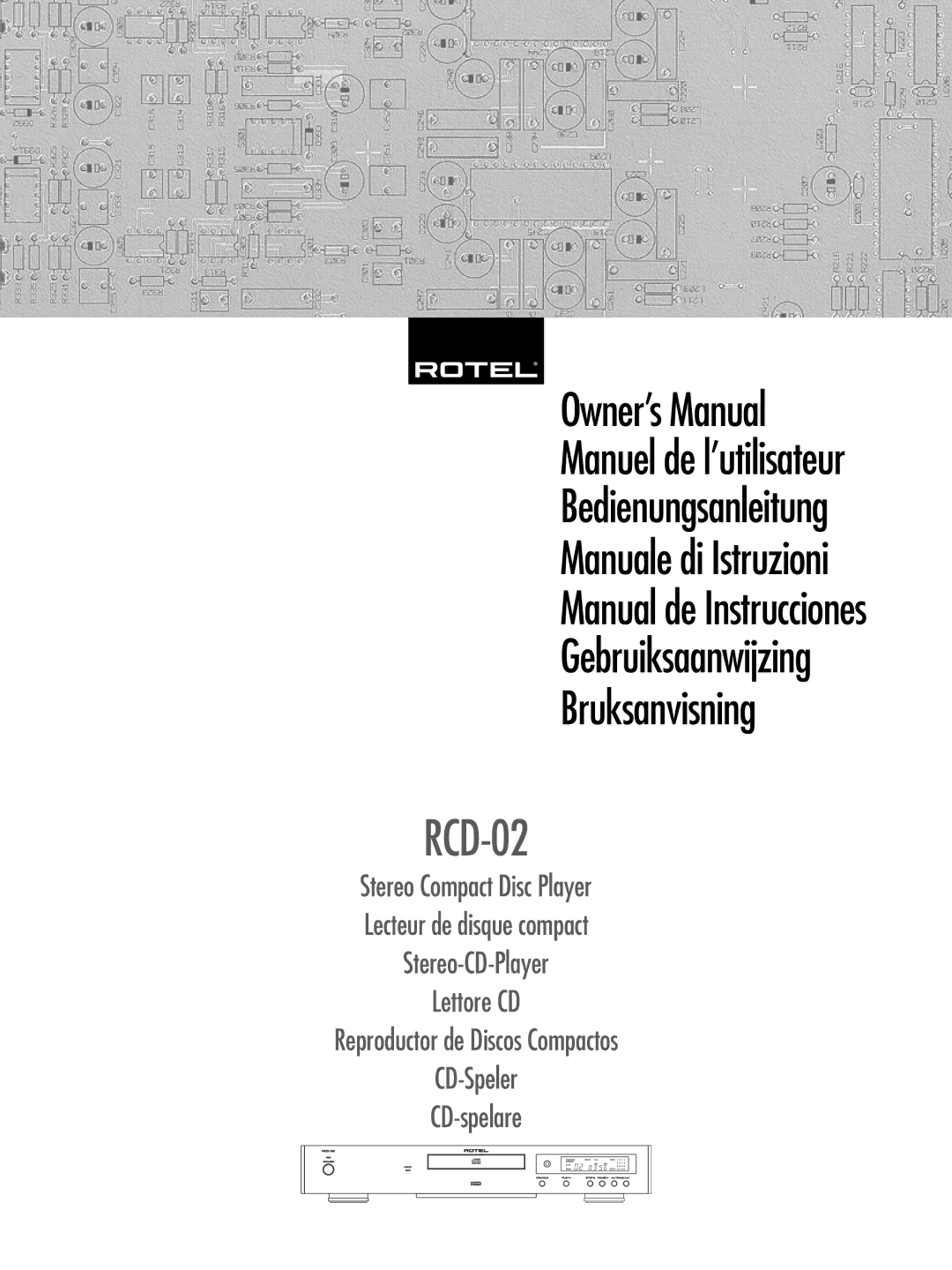 Rotel RCD-02 owner manual 