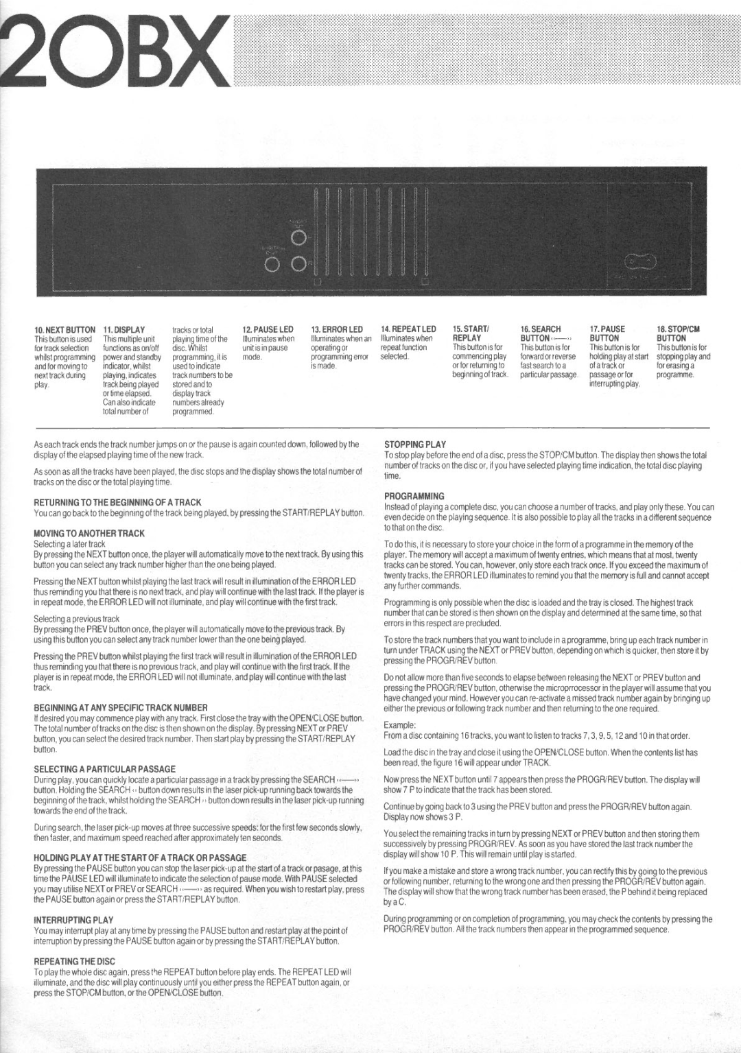 Rotel RCD-820BX manual 