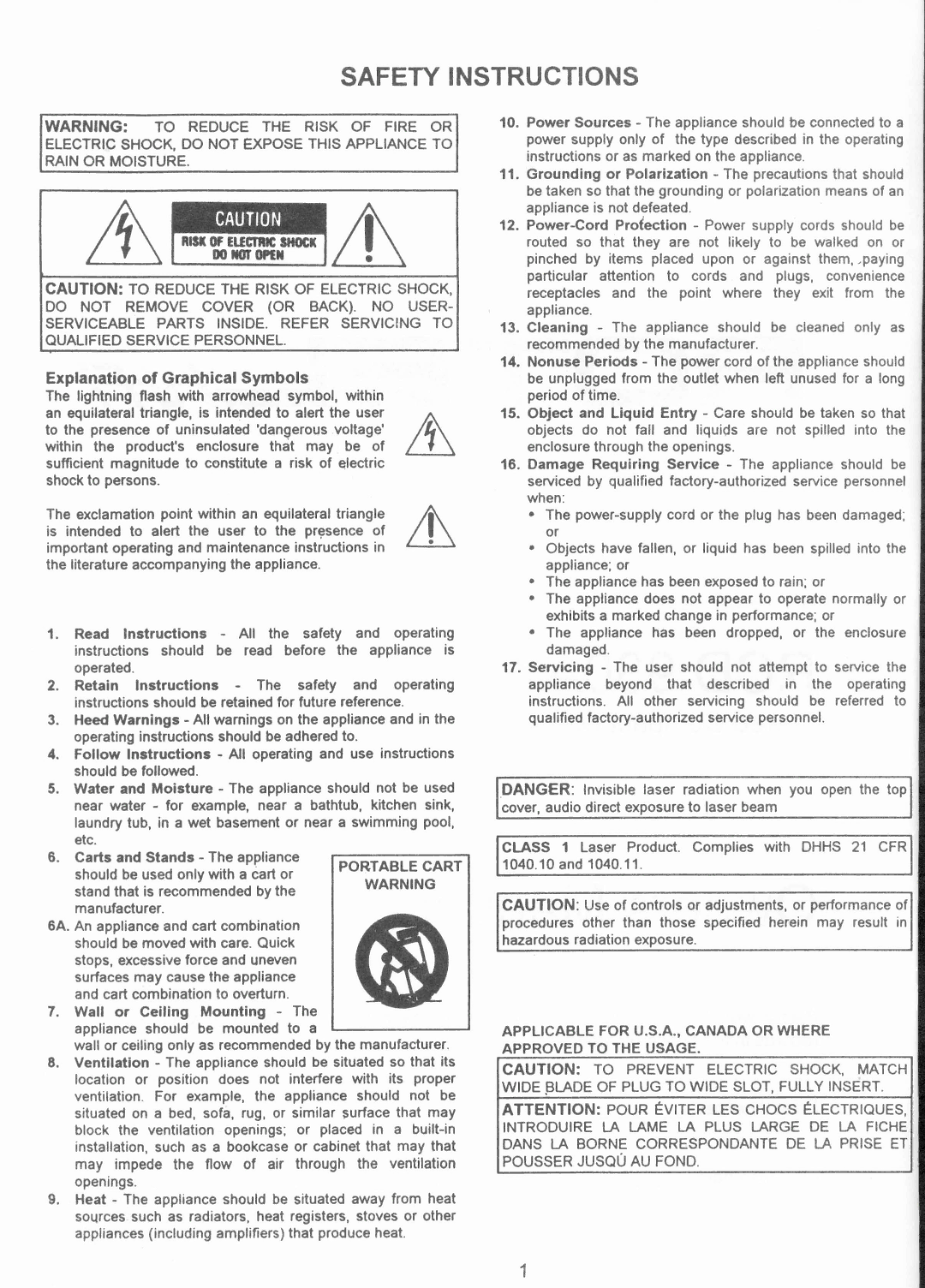 Rotel RCD 930AX manual 