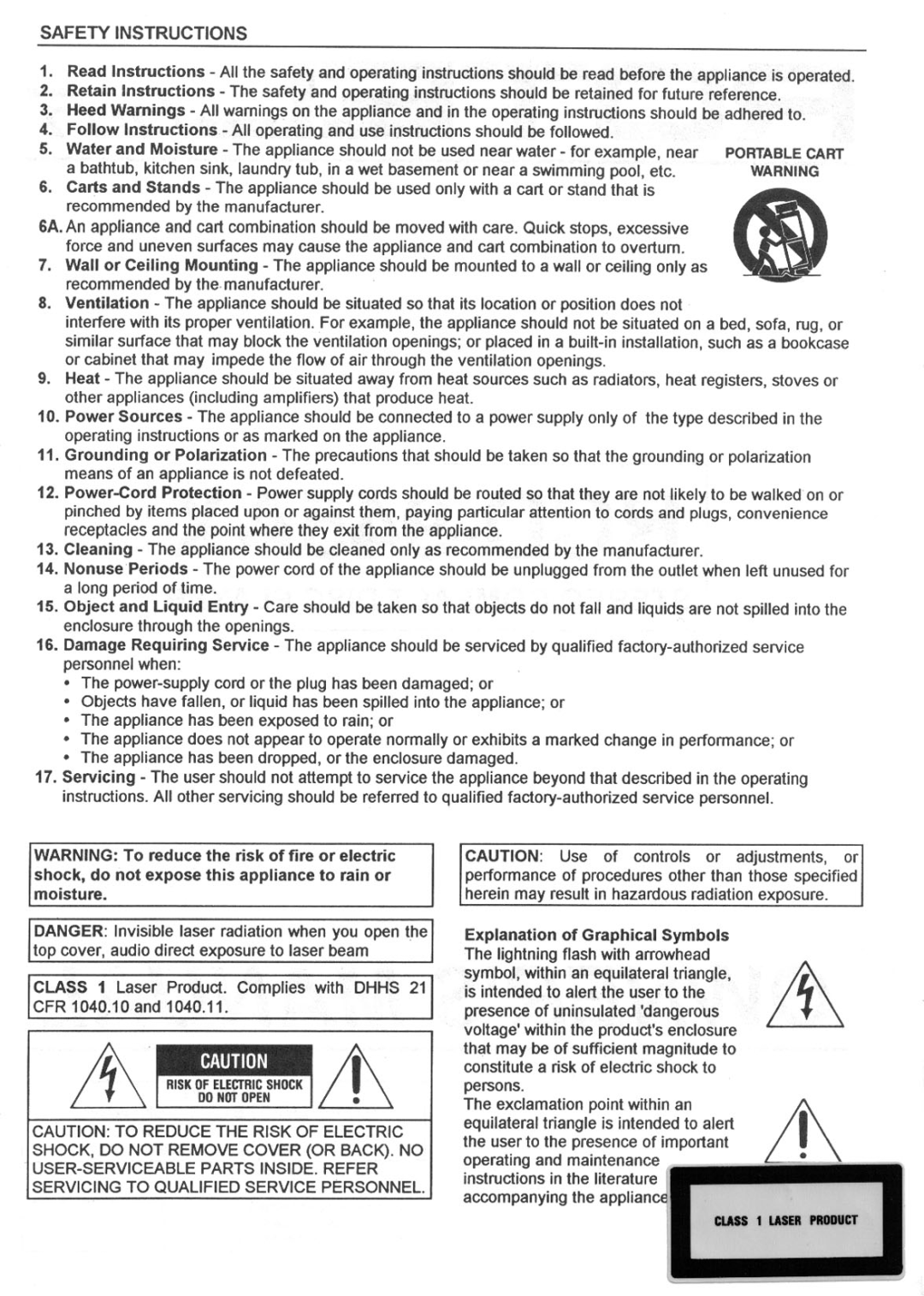 Rotel RCD-945AX manual 