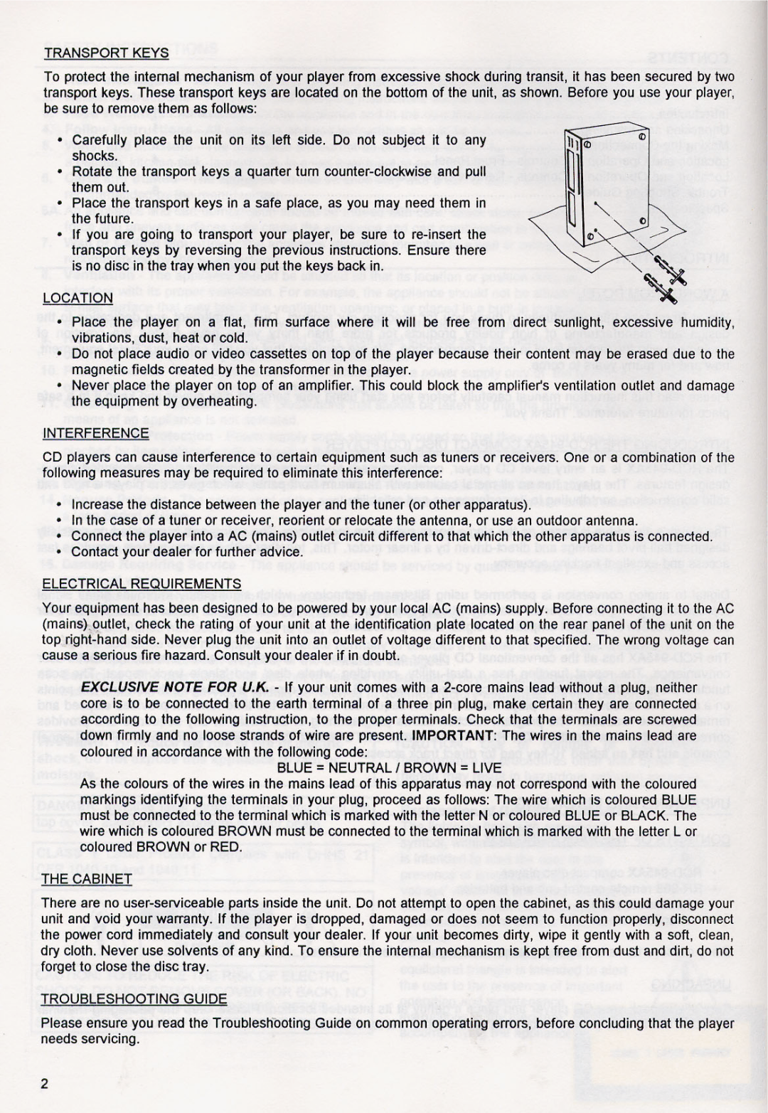 Rotel RCD-945AX manual 