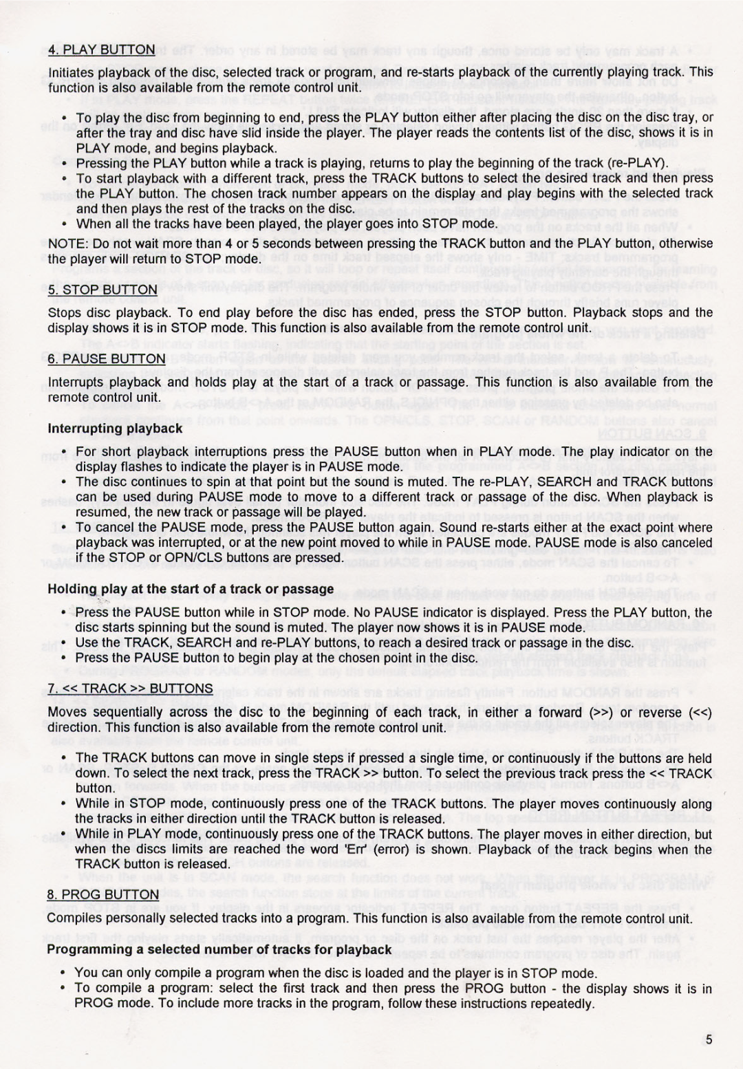 Rotel RCD-945AX manual 