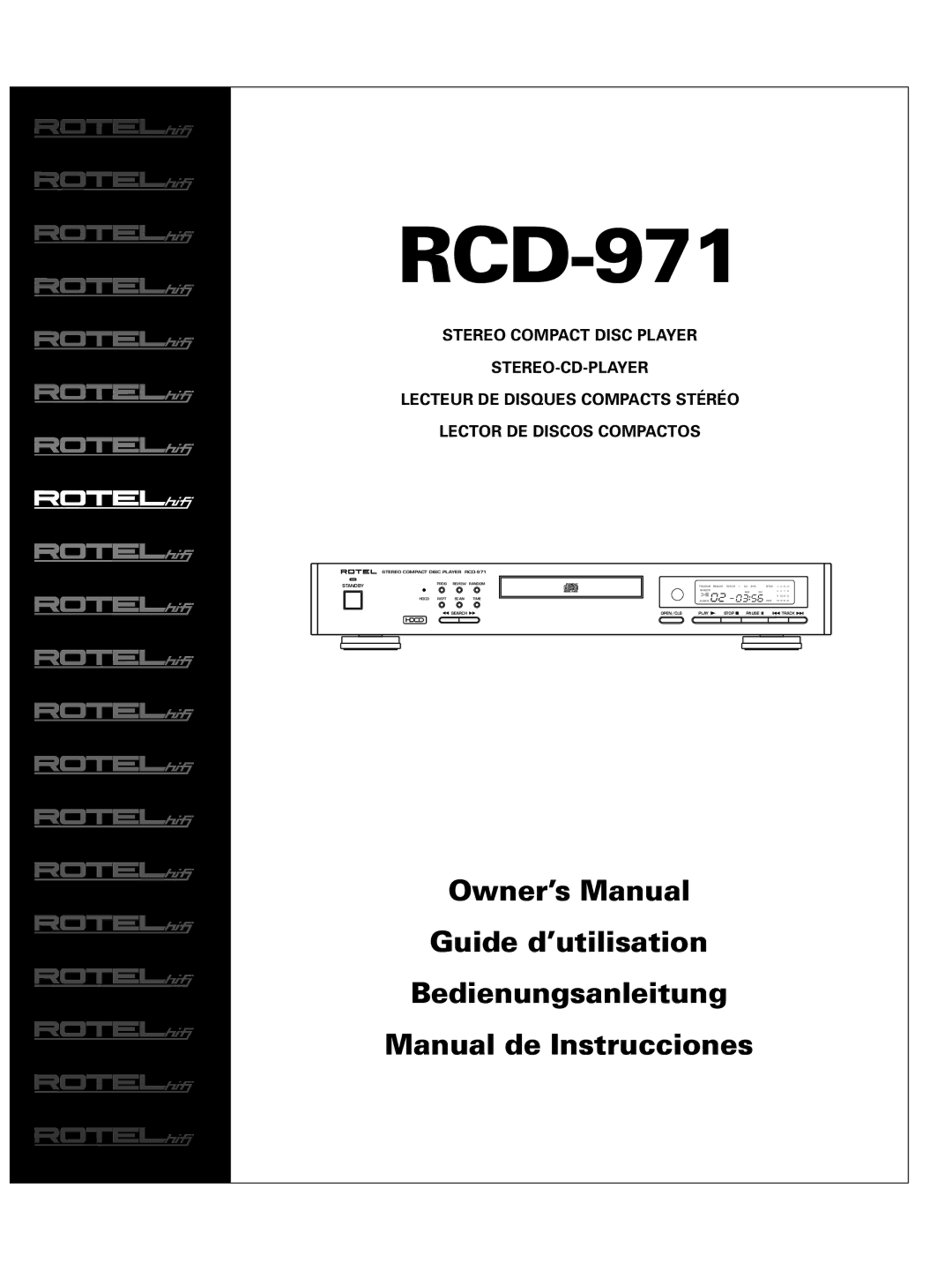 Rotel RCD-971 owner manual 