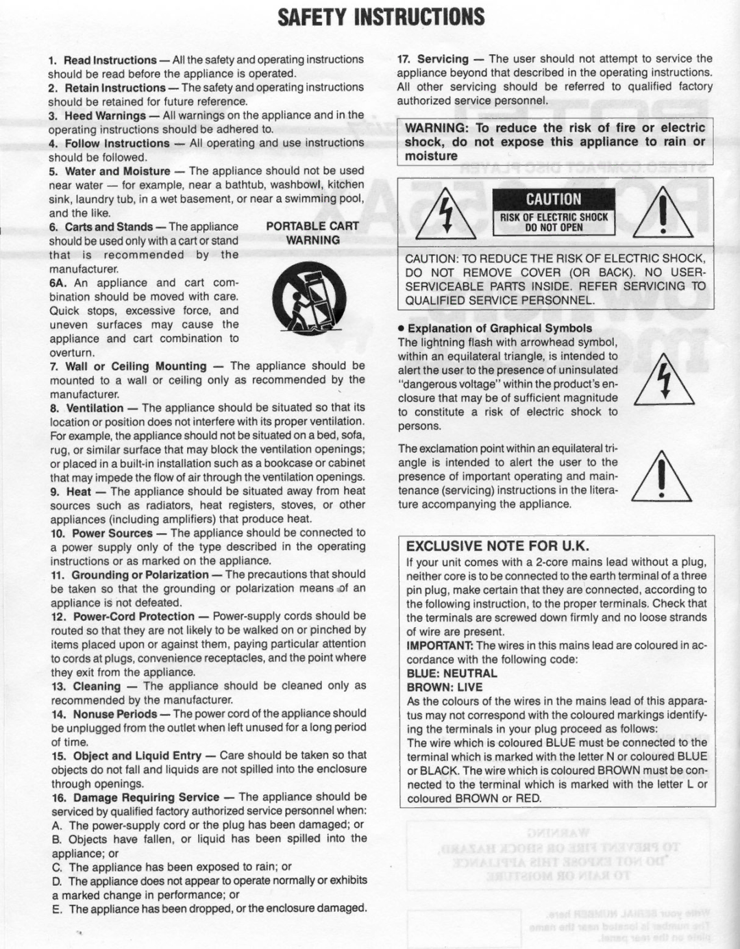 Rotel RCD955AX manual 